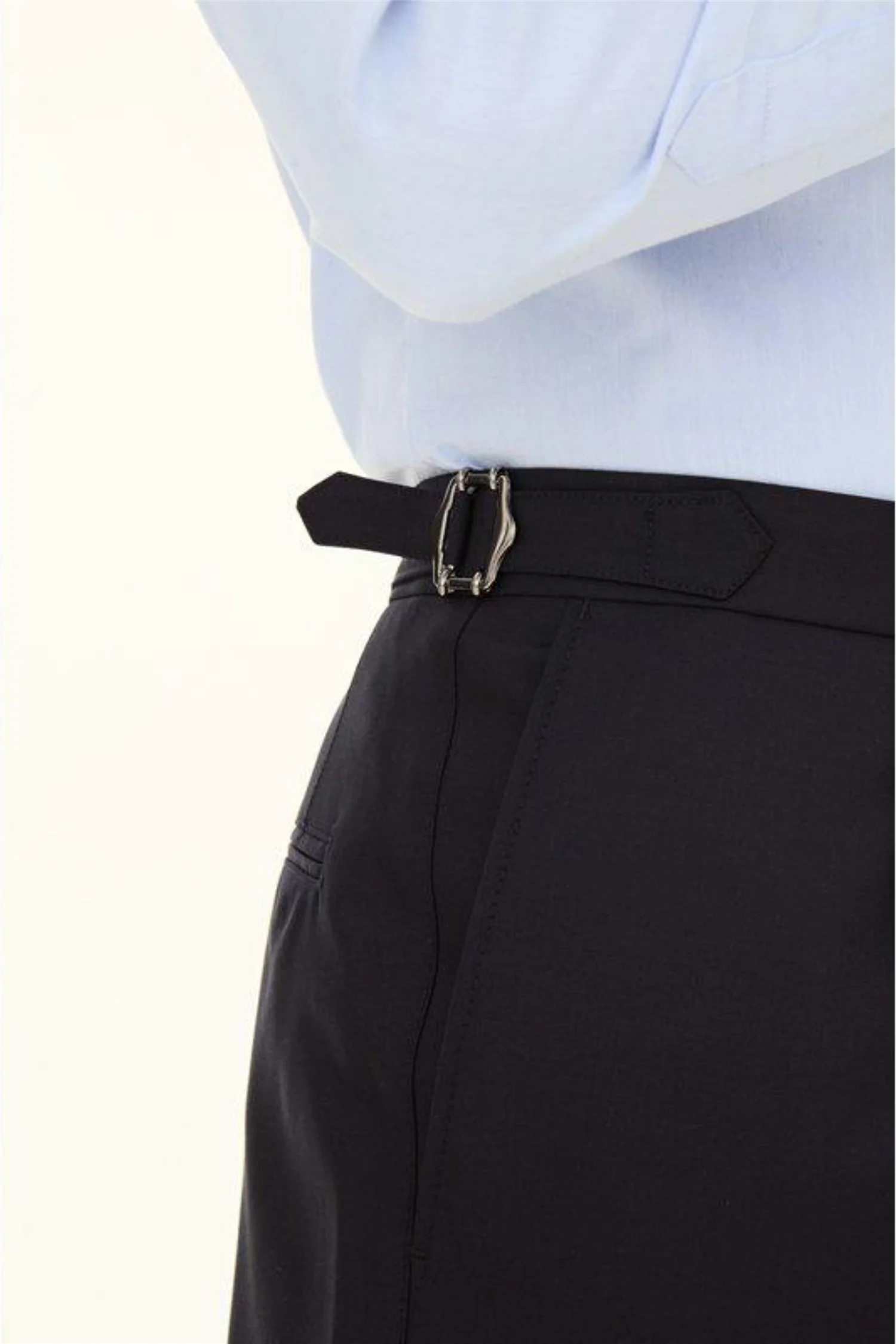 Delon Side Adjuster EVO Microstructure Trousers Navy - Image 5