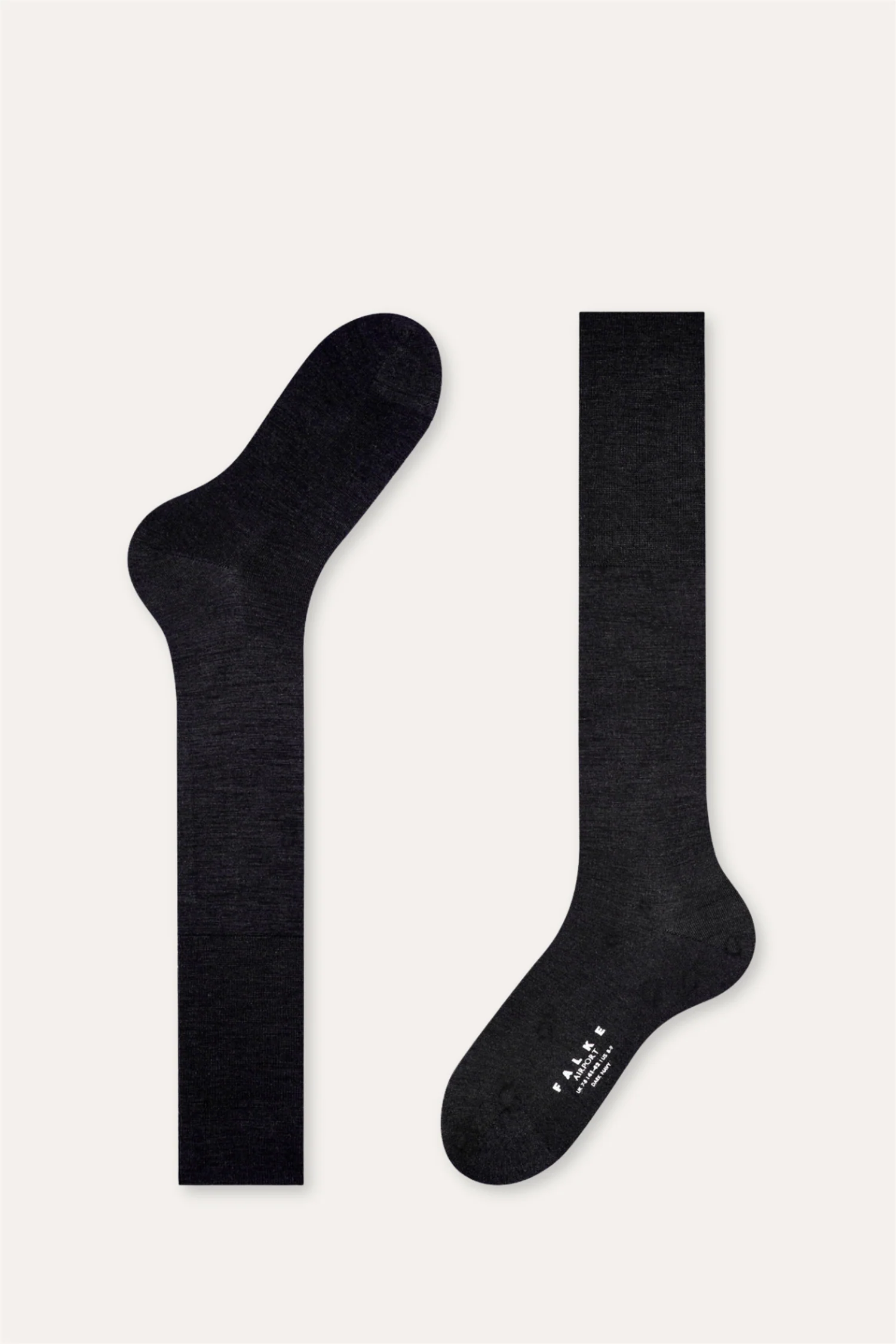 Airport Knee Socks Black