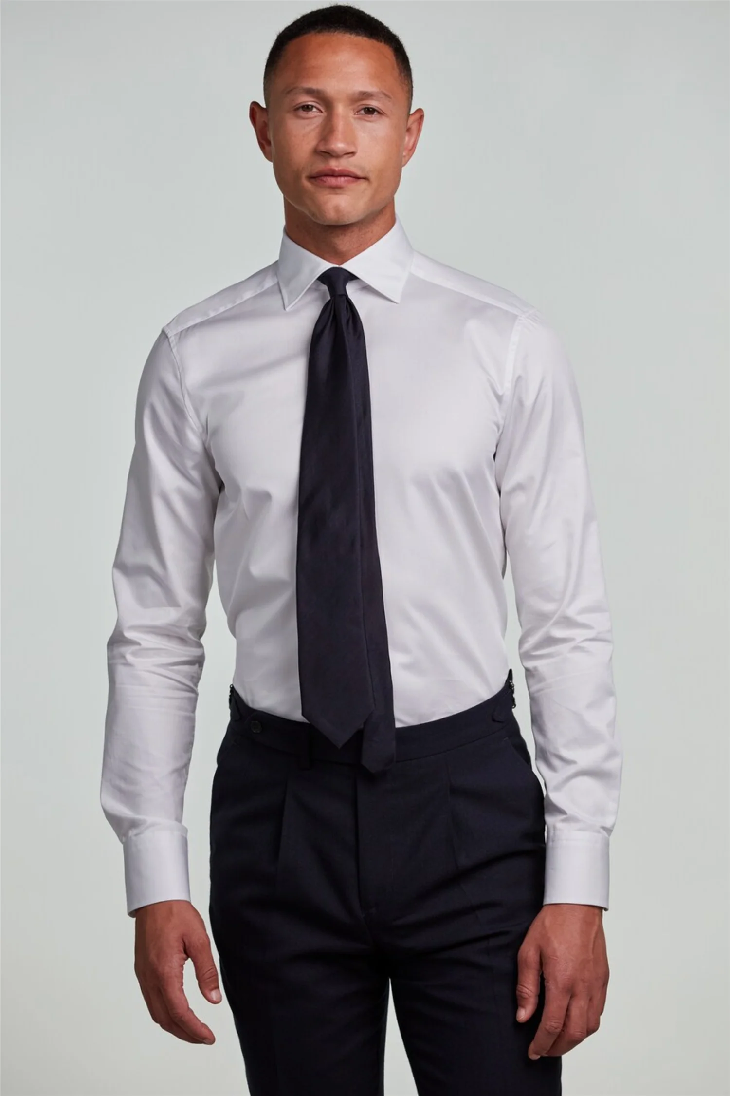 Slimline Twill Shirt White - Image 6
