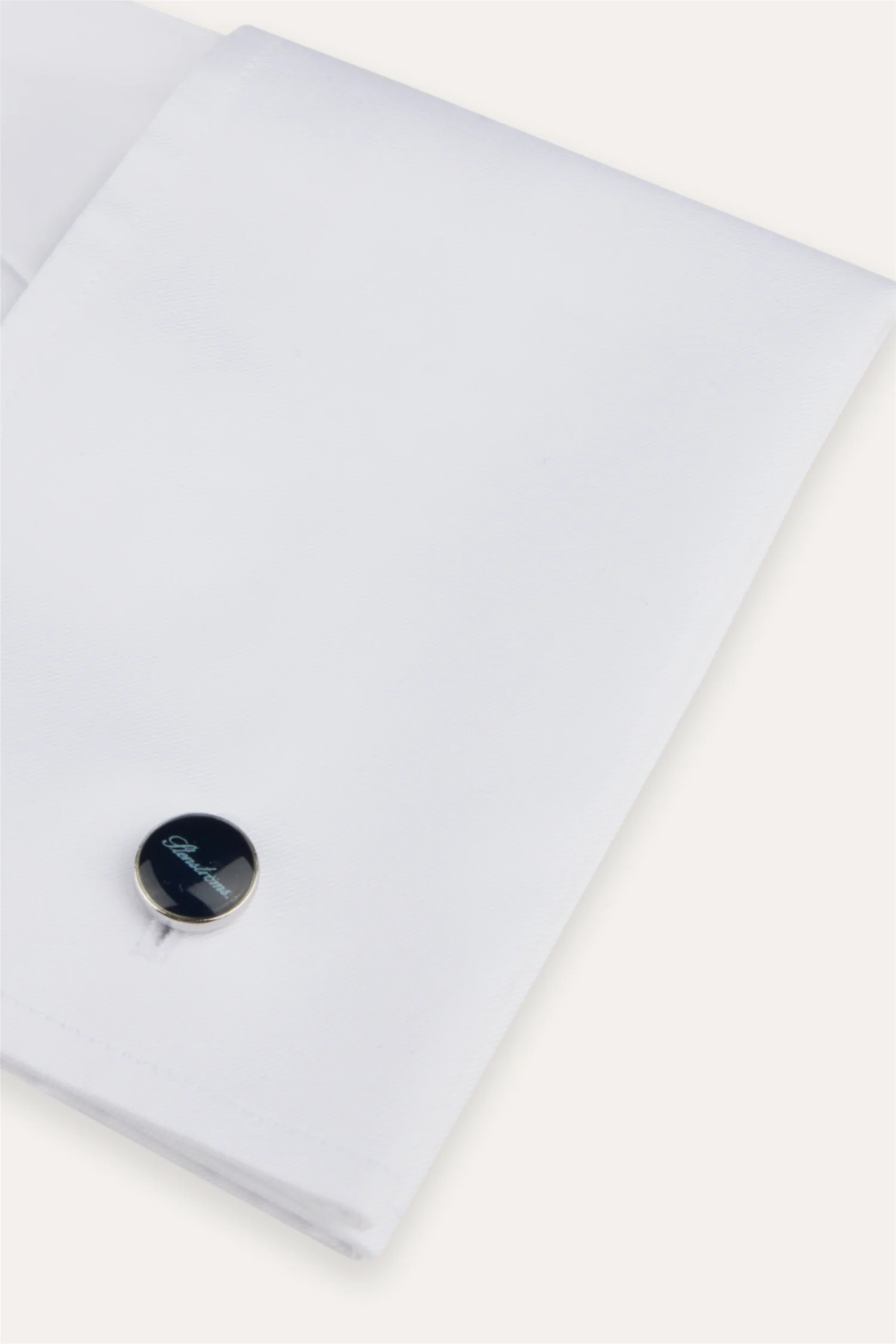 Slimline Twill Shirt French Cuffs White - Image 3
