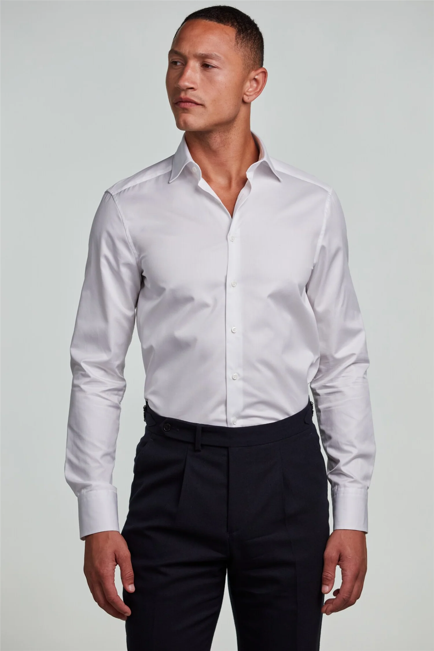 Regular Twill Shirt White - Image 4