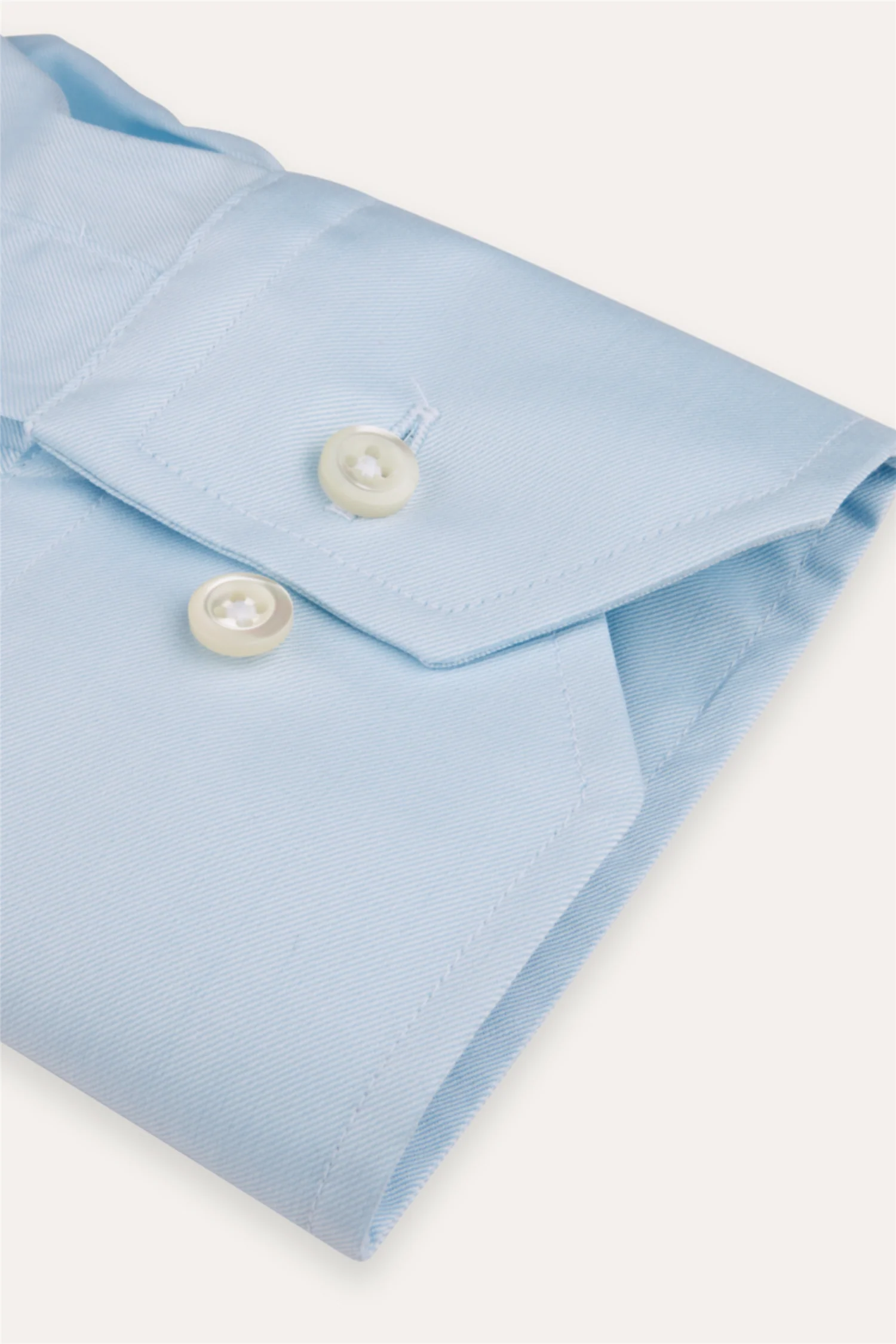 Slimline Twill Shirt Light Blue - Image 3