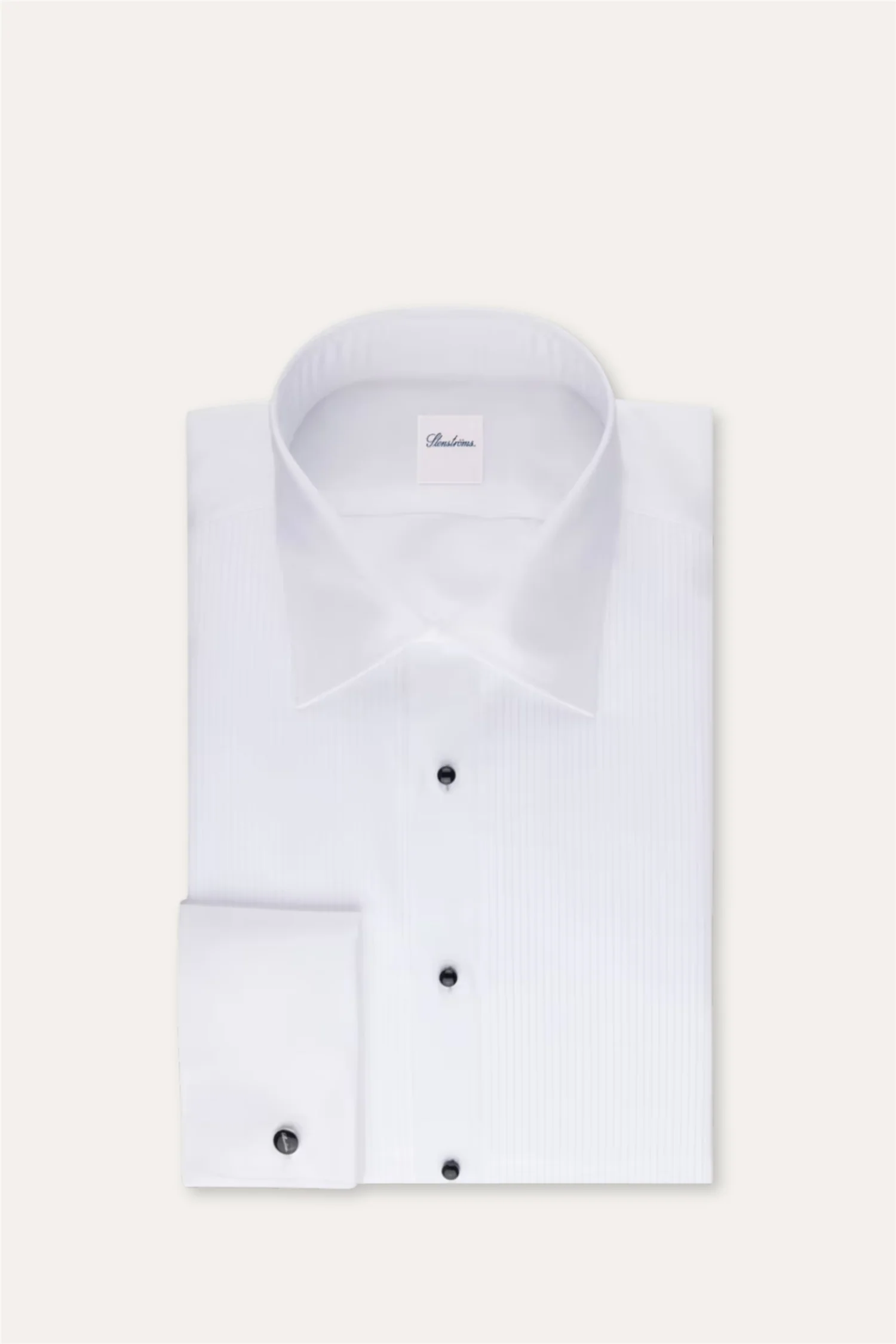 Regular Pleated Smoking Shirt White