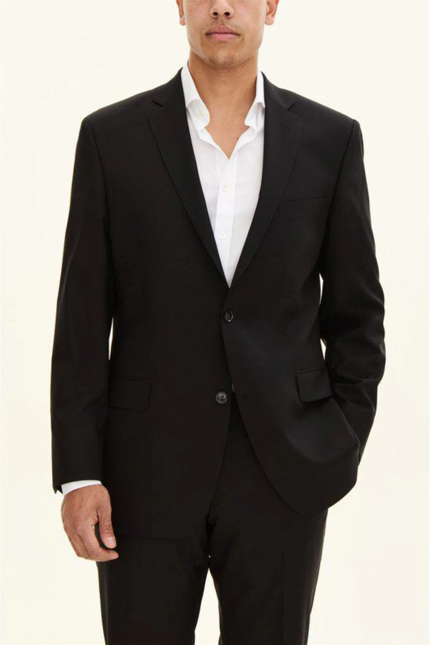 Joel Wide Fit Blazer Black - Image 3