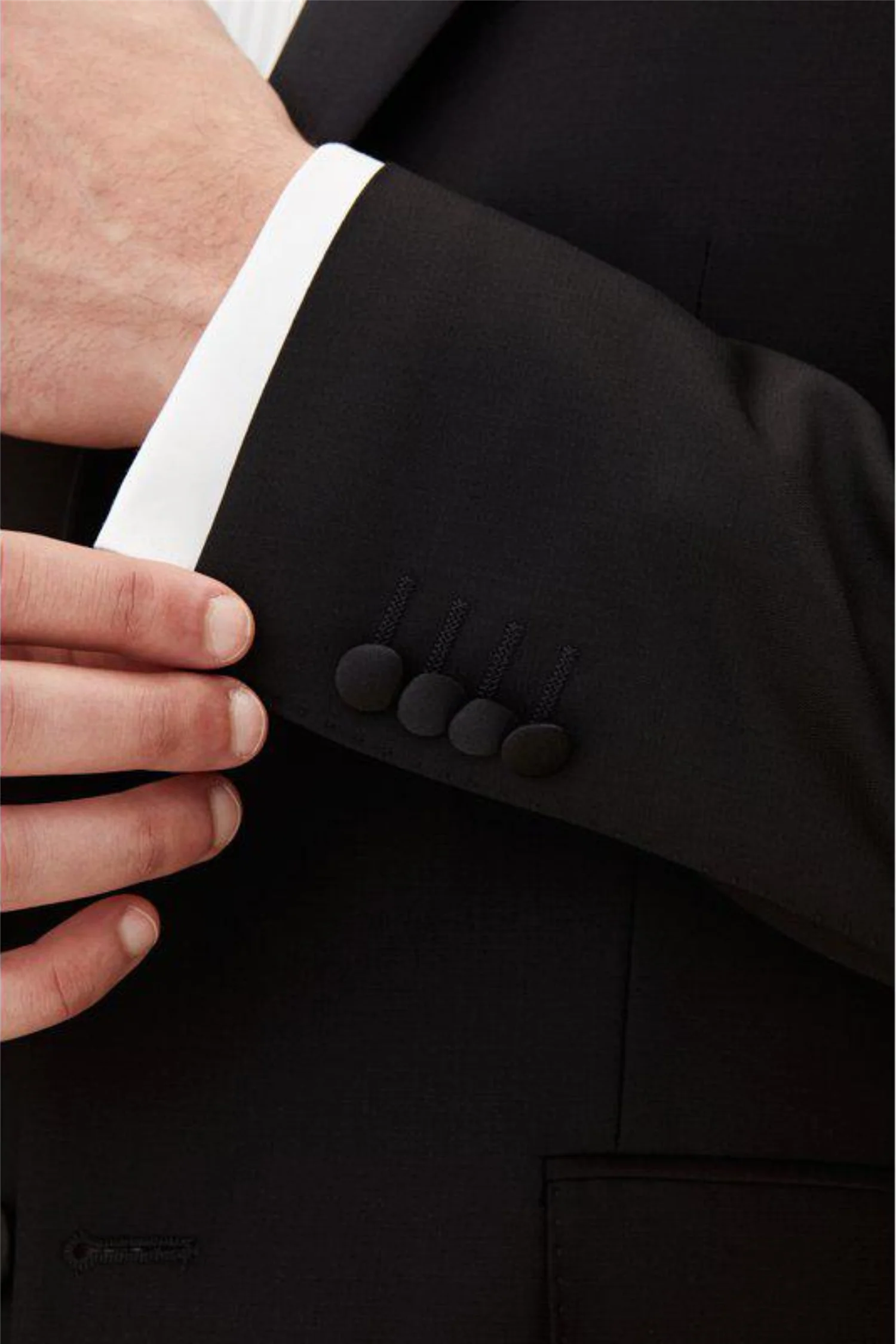 Elder Slim Fit Tuxedo Blazer Black - Image 6