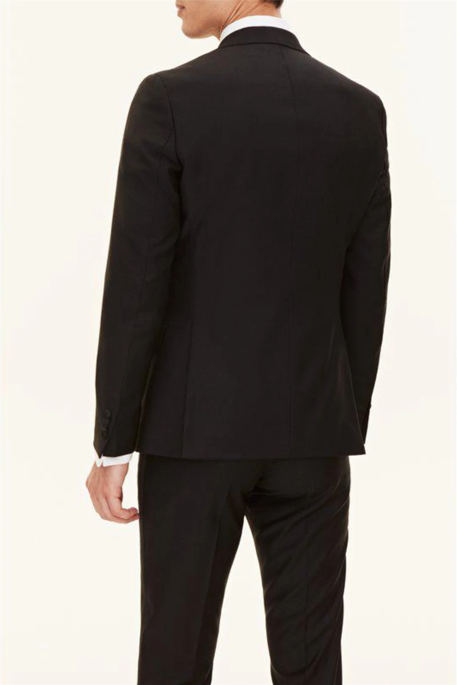 Elder Slim Fit Tuxedo Blazer Black - Image 7