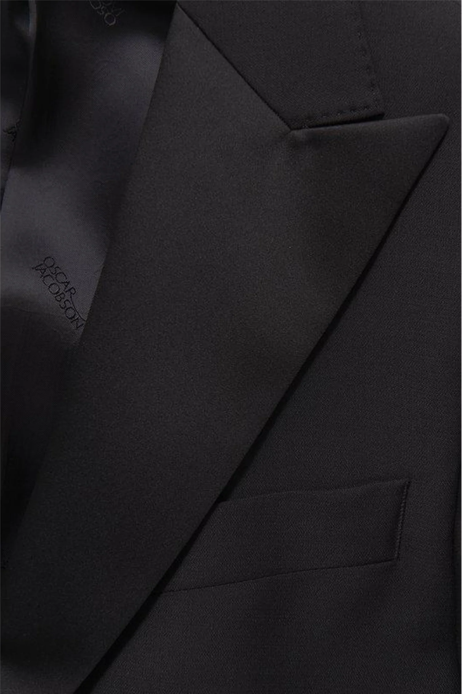 Elder Slim Fit Tuxedo Blazer Black - Image 9