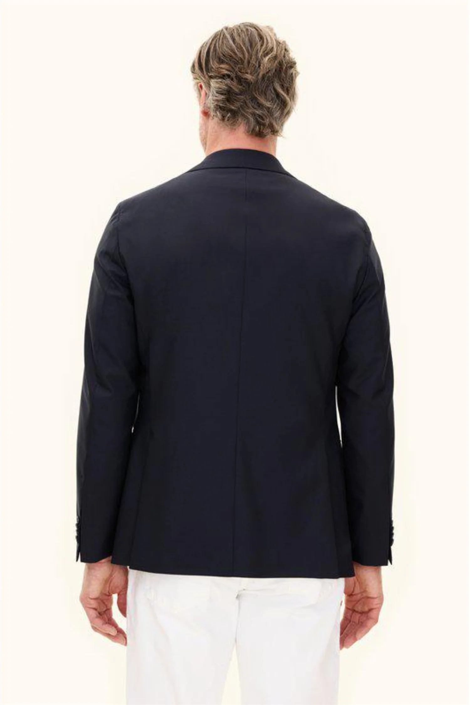 Fogerty Regular Fit Wool Blazer Navy - Image 6