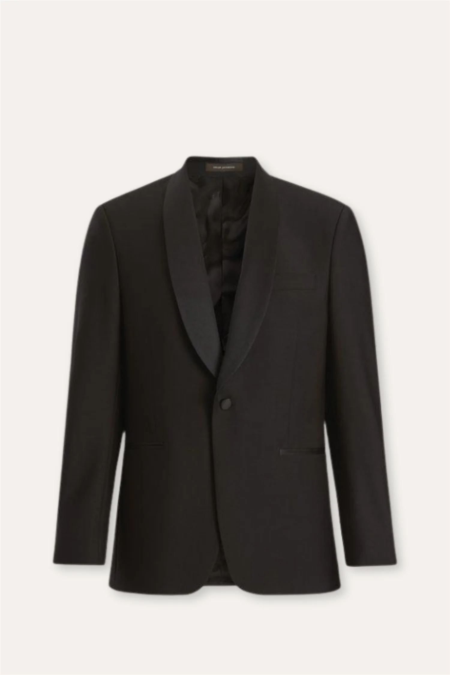 Figaro Regular Fit Tuxedo Blazer Black