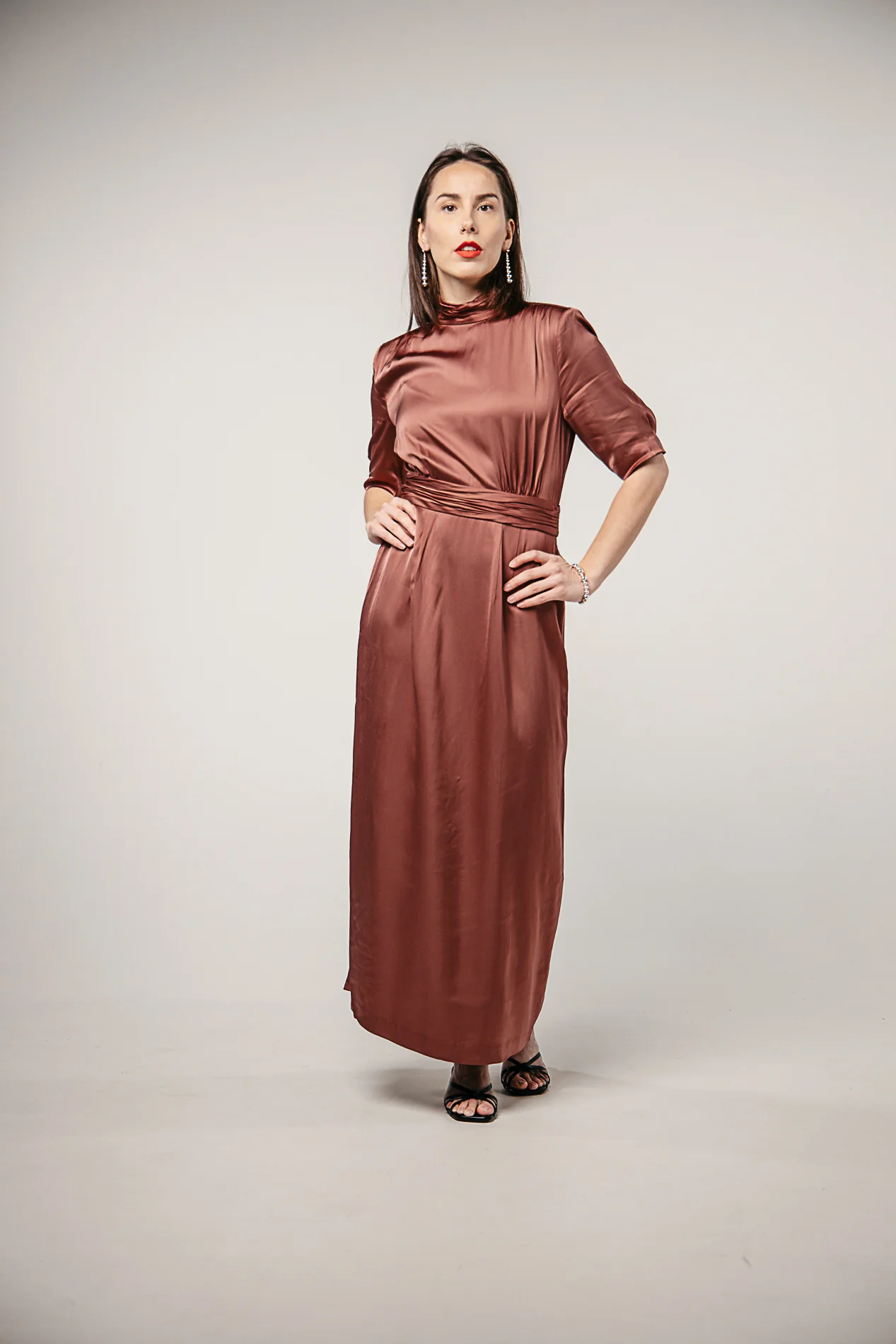 Beronia Dress- Terracotta