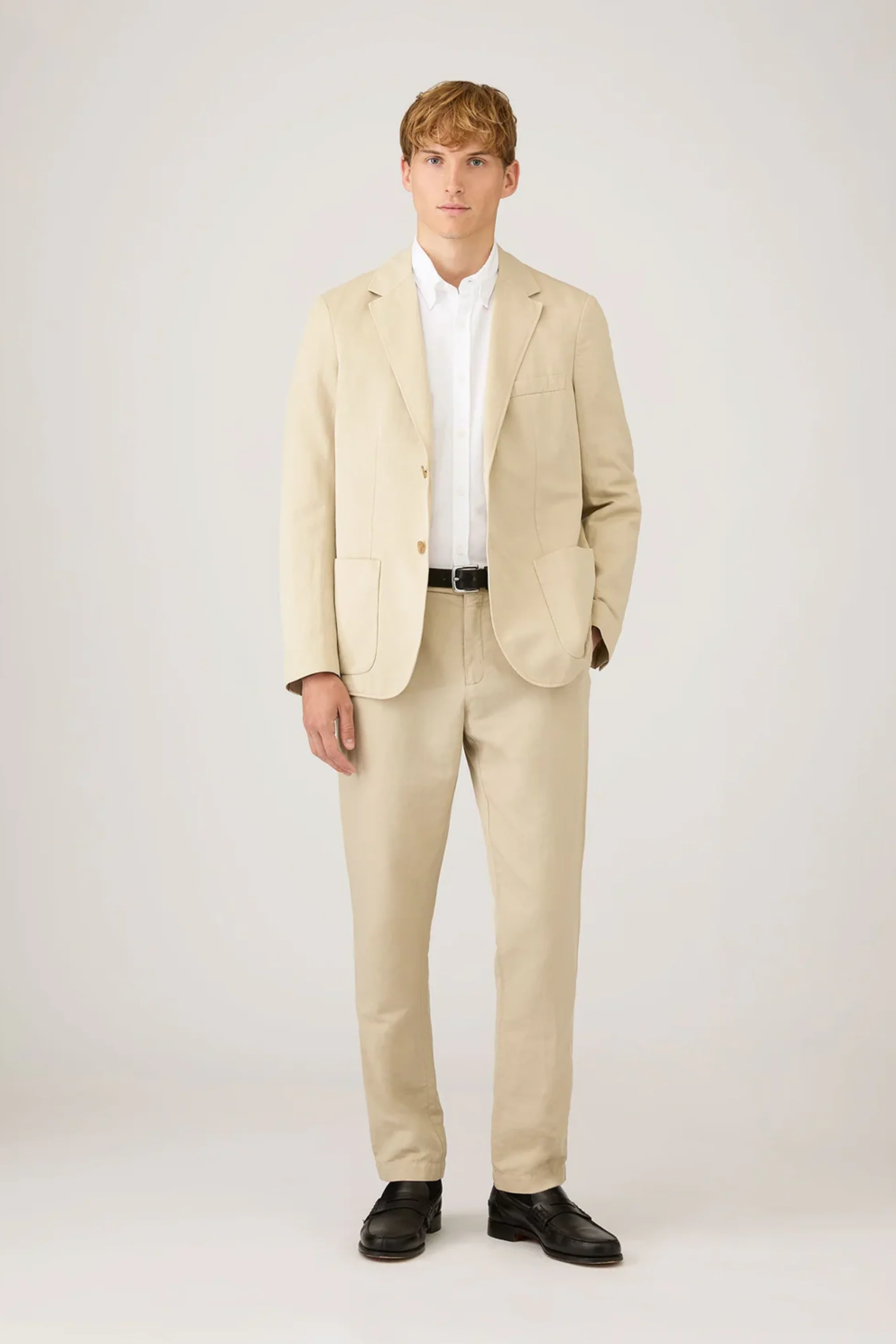 Button Down Oxford Shirt White - Image 3