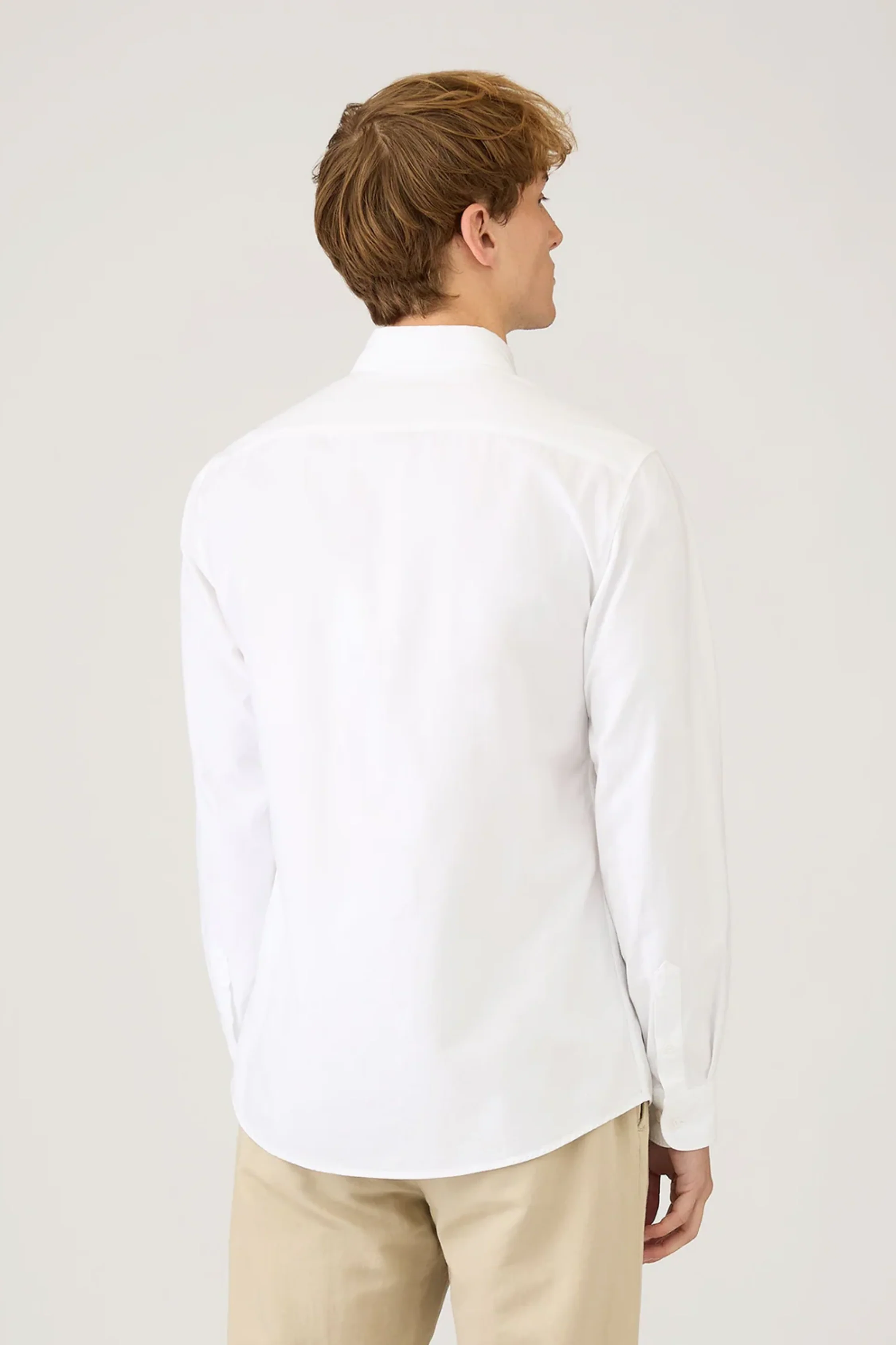 Button Down Oxford Shirt White - Image 5