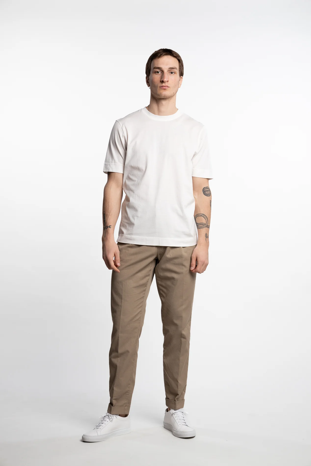 Filo Di Scozia Cotton T-Shirt Cream