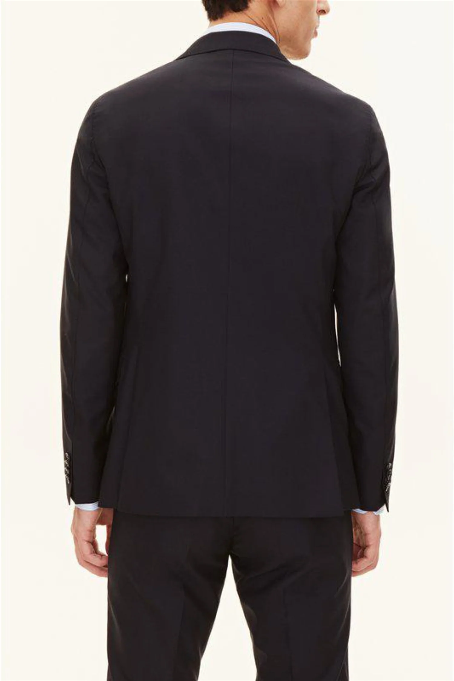 Ego Slim Fit Wool Blazer Navy - Image 10