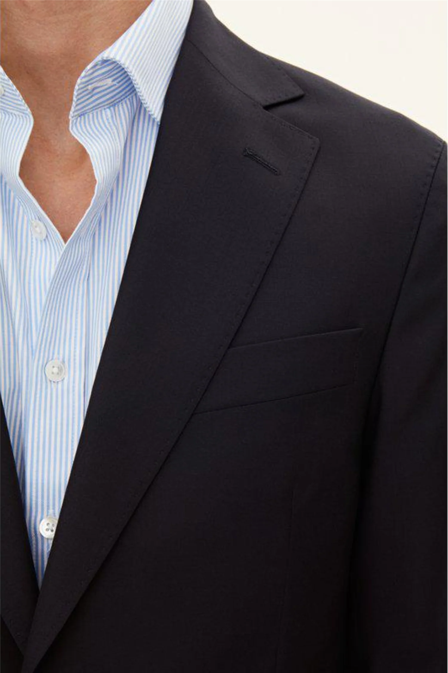 Ego Slim Fit Wool Blazer Navy - Image 4