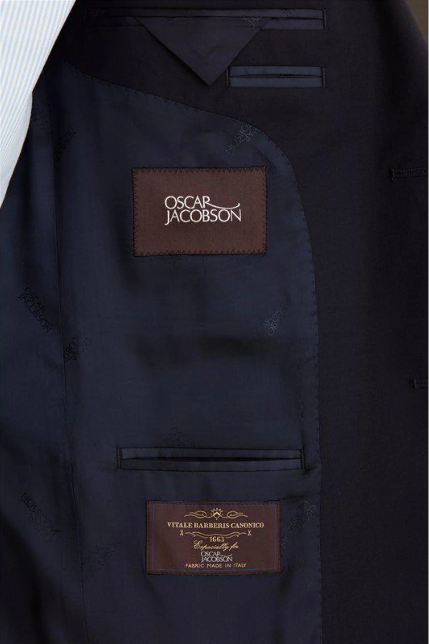 Ego Slim Fit Wool Blazer Navy - Image 7