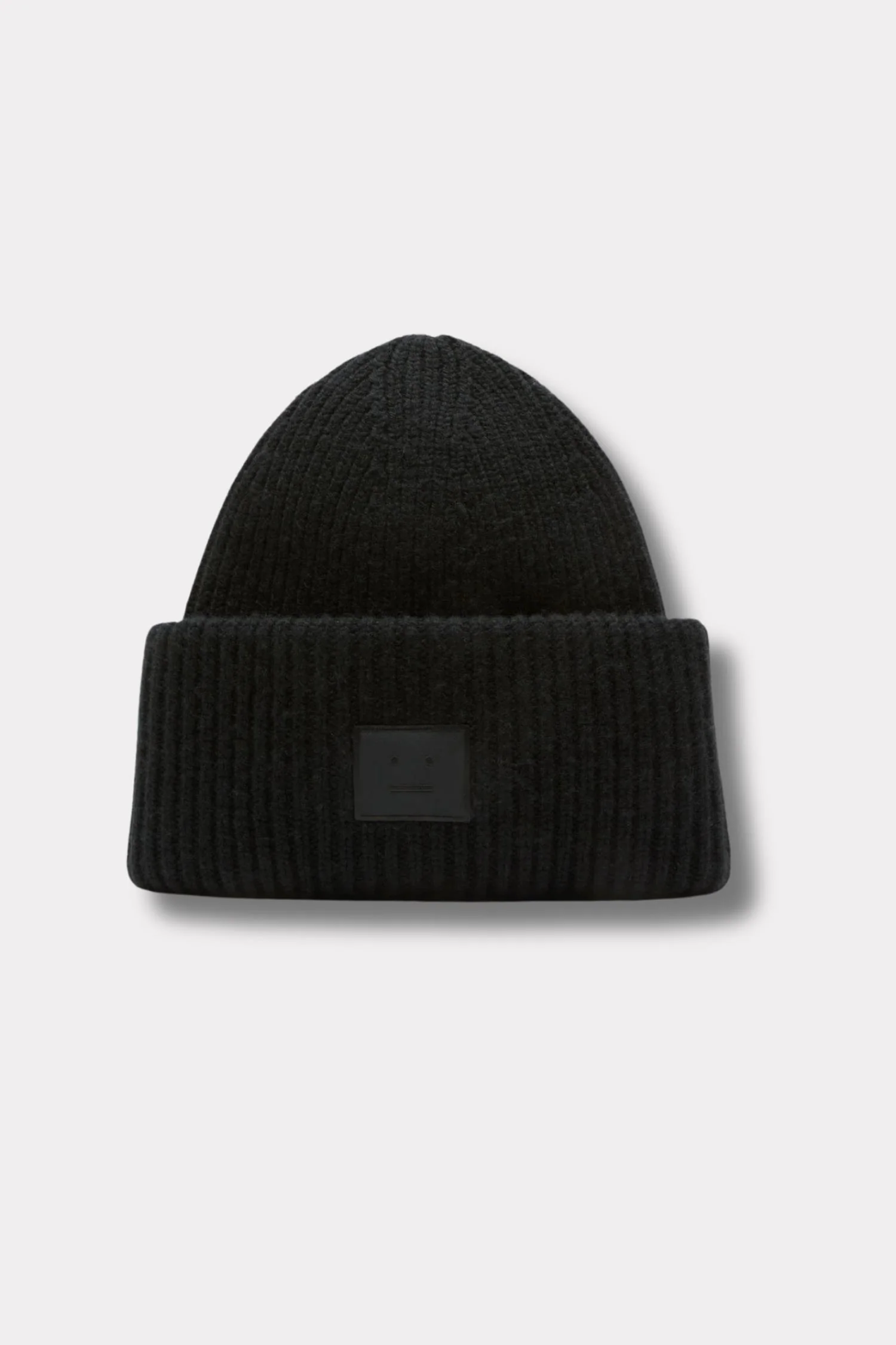 Large Face Logo Beanie Yak- Black