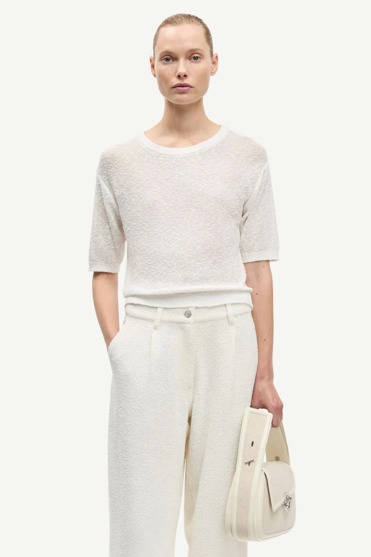 Sasimone T-shirt 16058 - Egret - Image 3