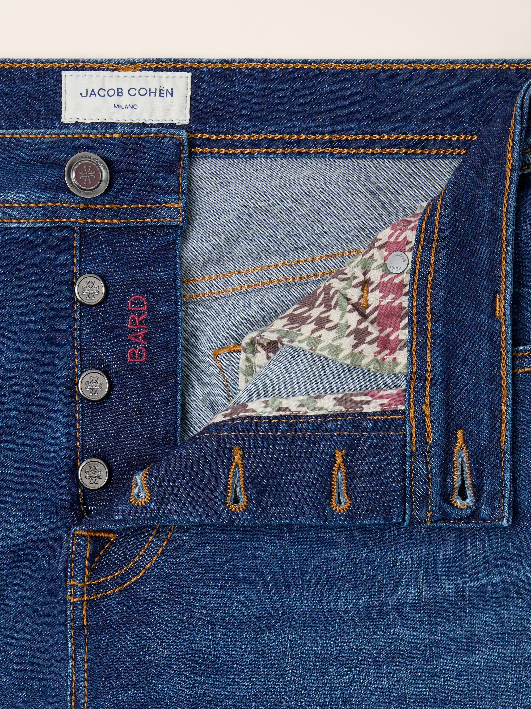 Bard Slim Fit Jeans Medium Blue - Image 4