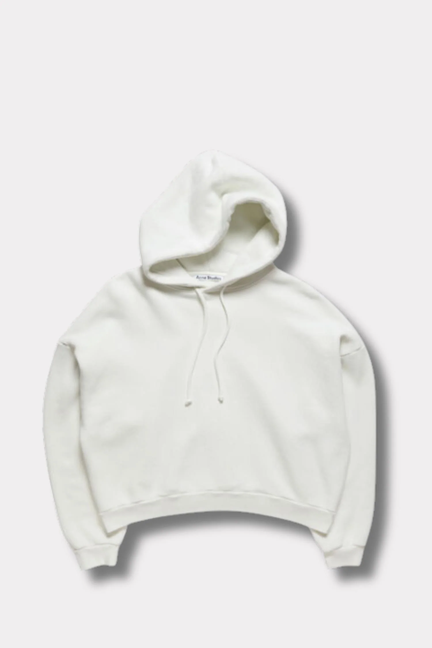 Logo Fleece Hoodie Ice White