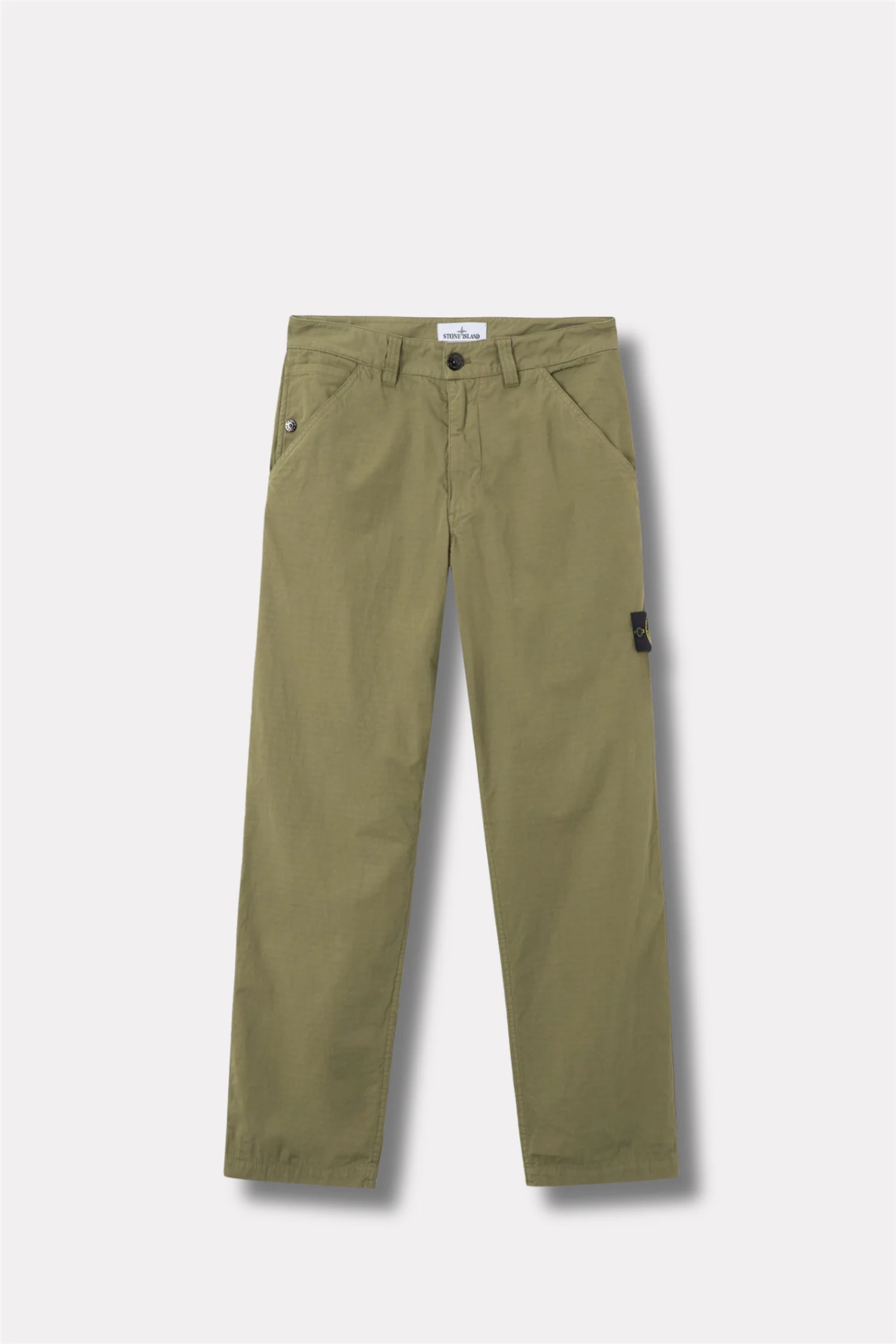 3100008 Relaxed-fit Chino Trousers With Pockets Military Green