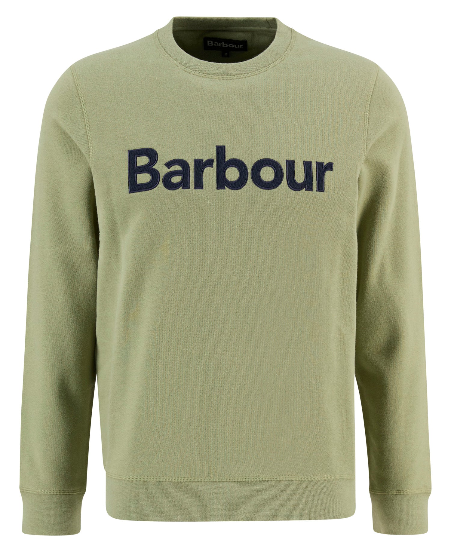 Pique Applique Crew Sweatshirt Laurel Green - Image 5