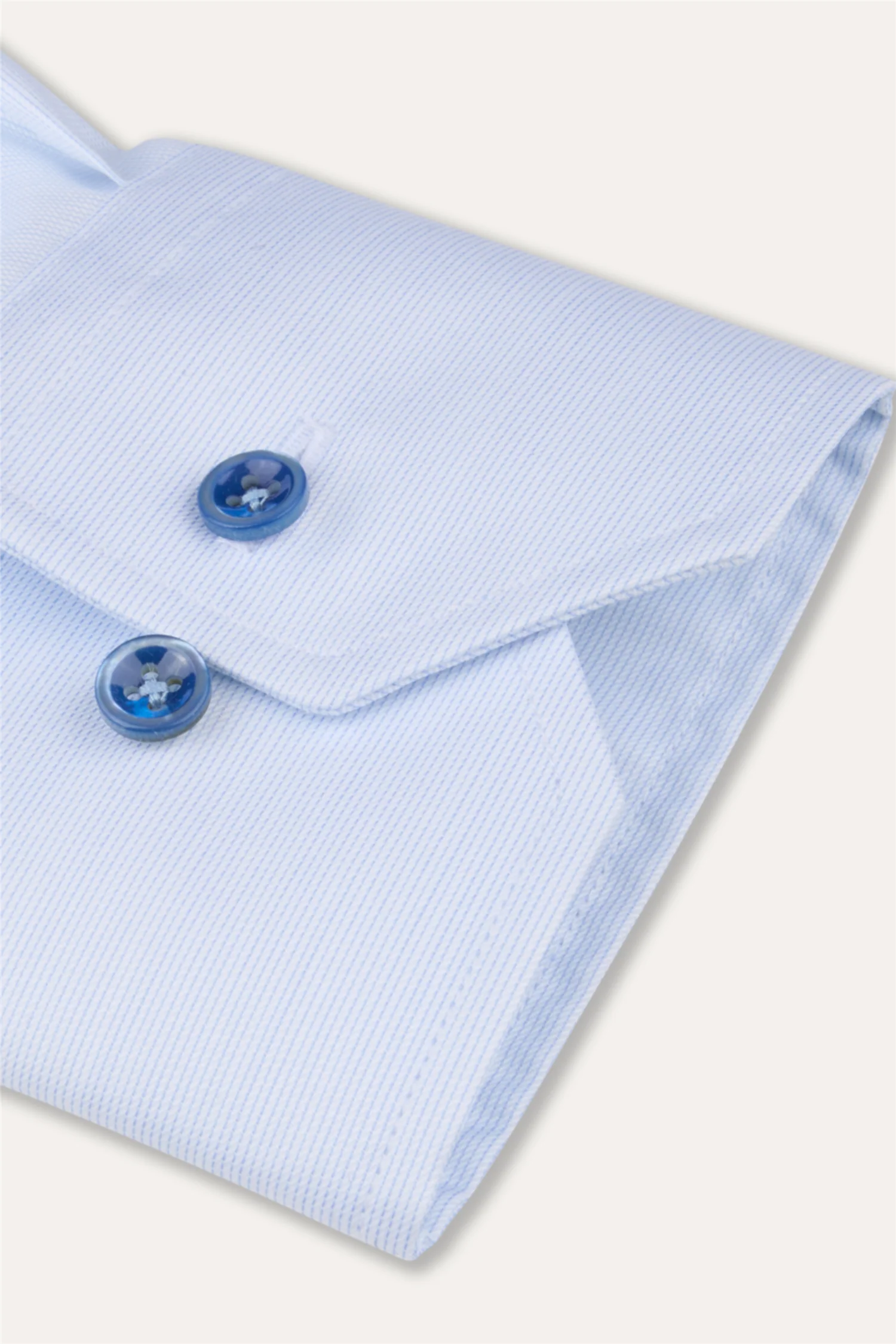 Slimline Shirt Light Blue Stripe - Image 3