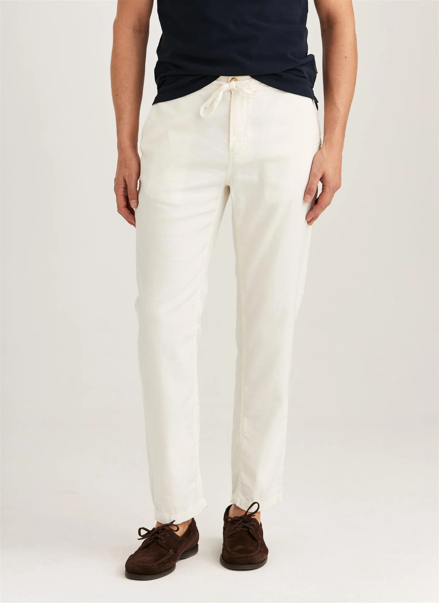 Fenix Linen Trouser Off White