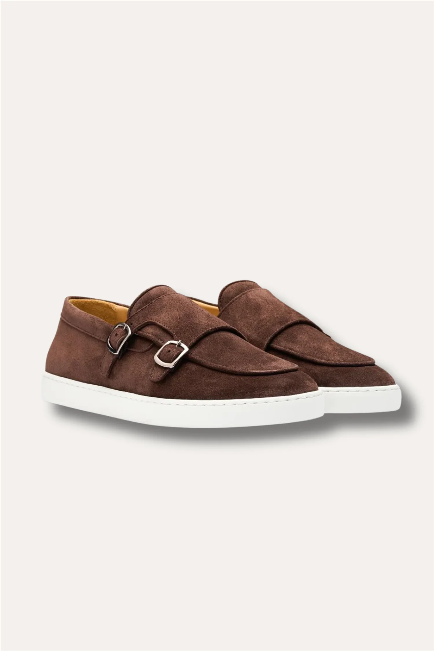 Monk Strap Sneaker Sparrow Suede