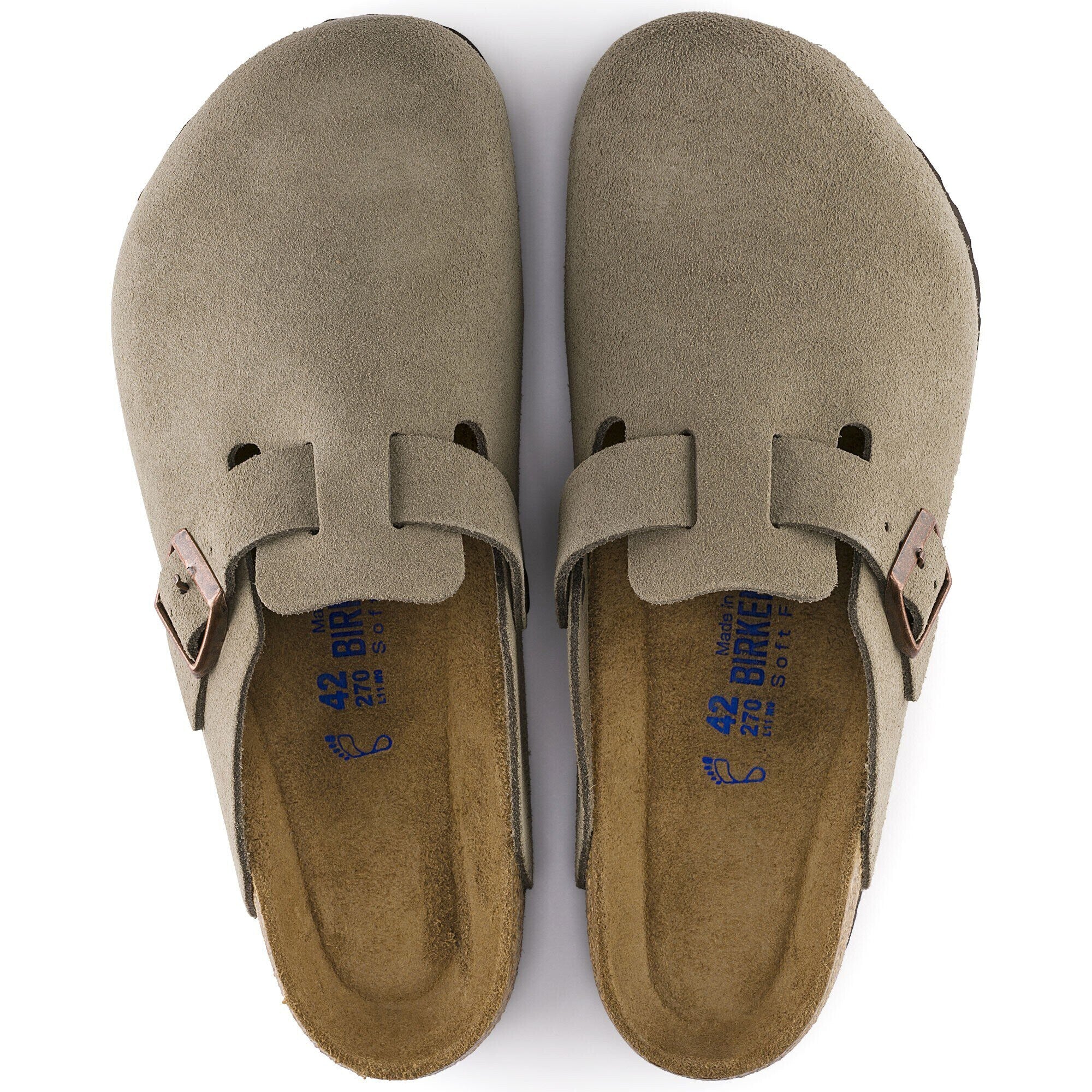 Men's Boston Suede Leather Taupe - Image 4
