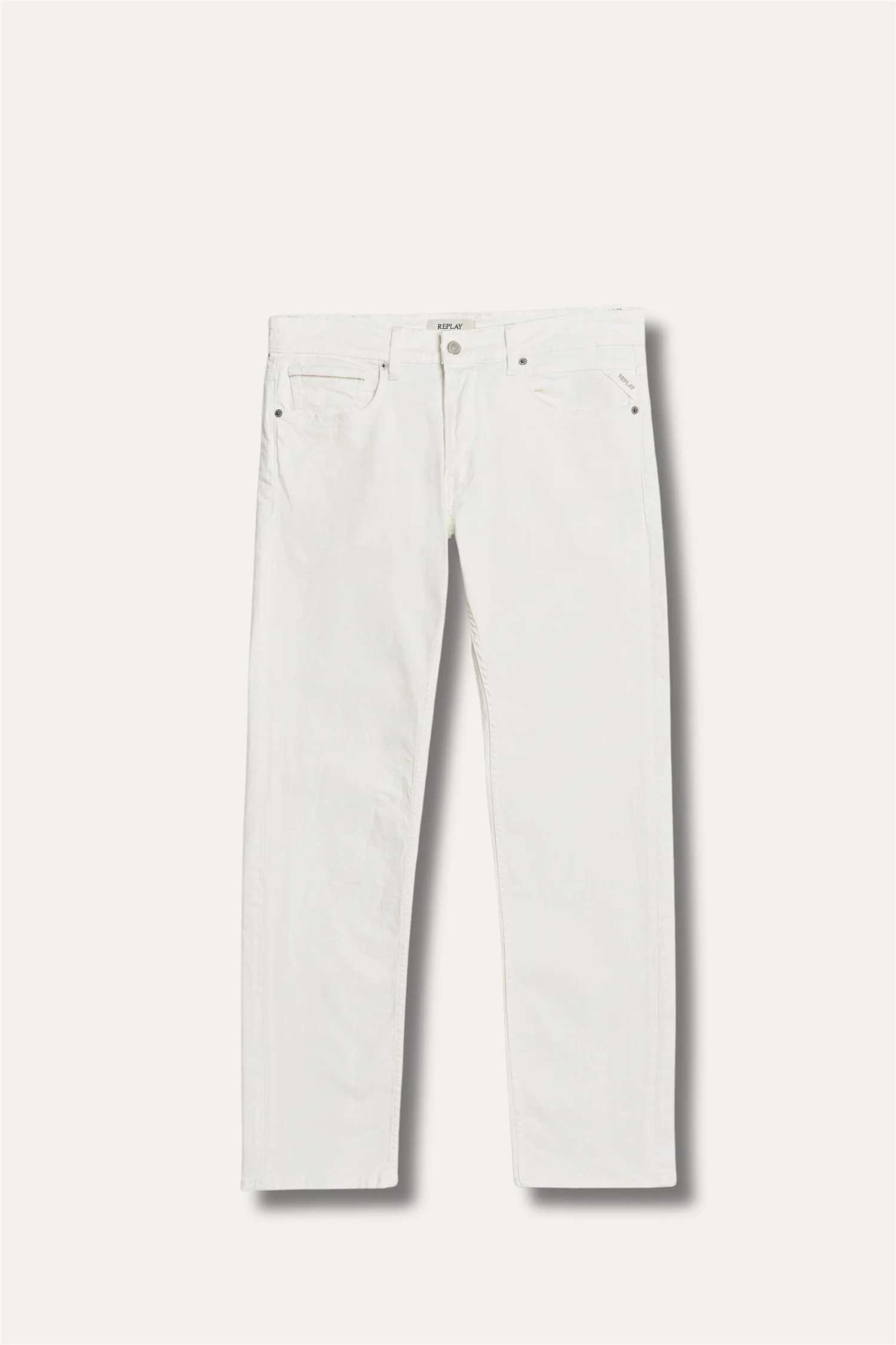 Grover Straight Fit Jeans Bull Denim White