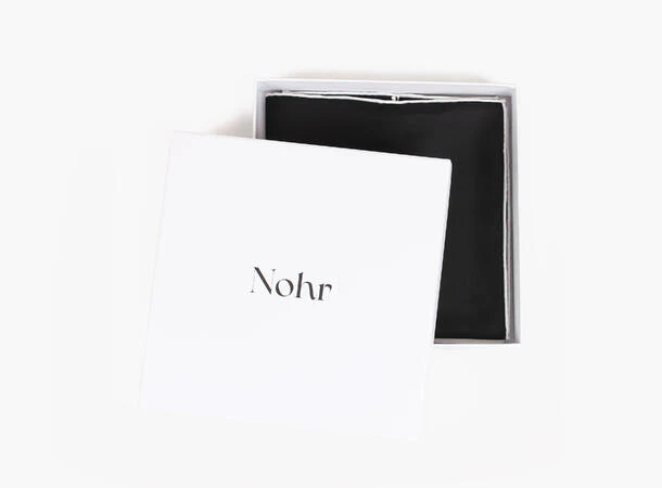 Embla Emblem Silk Scarf Black - Image 4