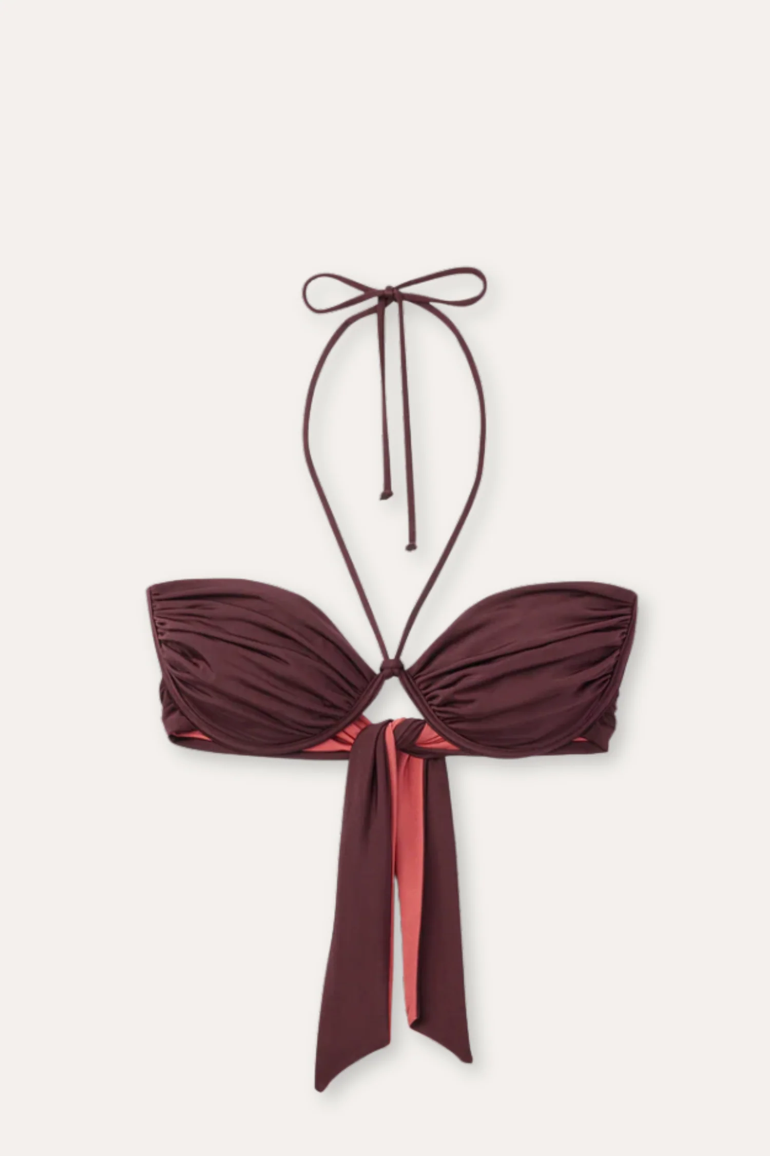 Billow Bikini Top - Burgundy