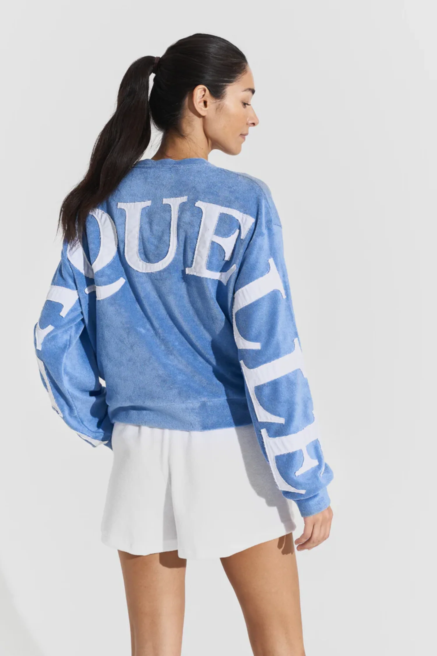 Terry logo sweat - Sky Blue - Image 2