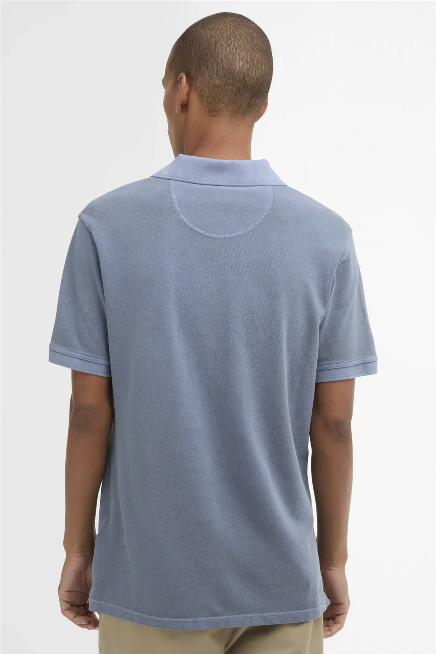 Tartan Polo Washed Blue - Image 3