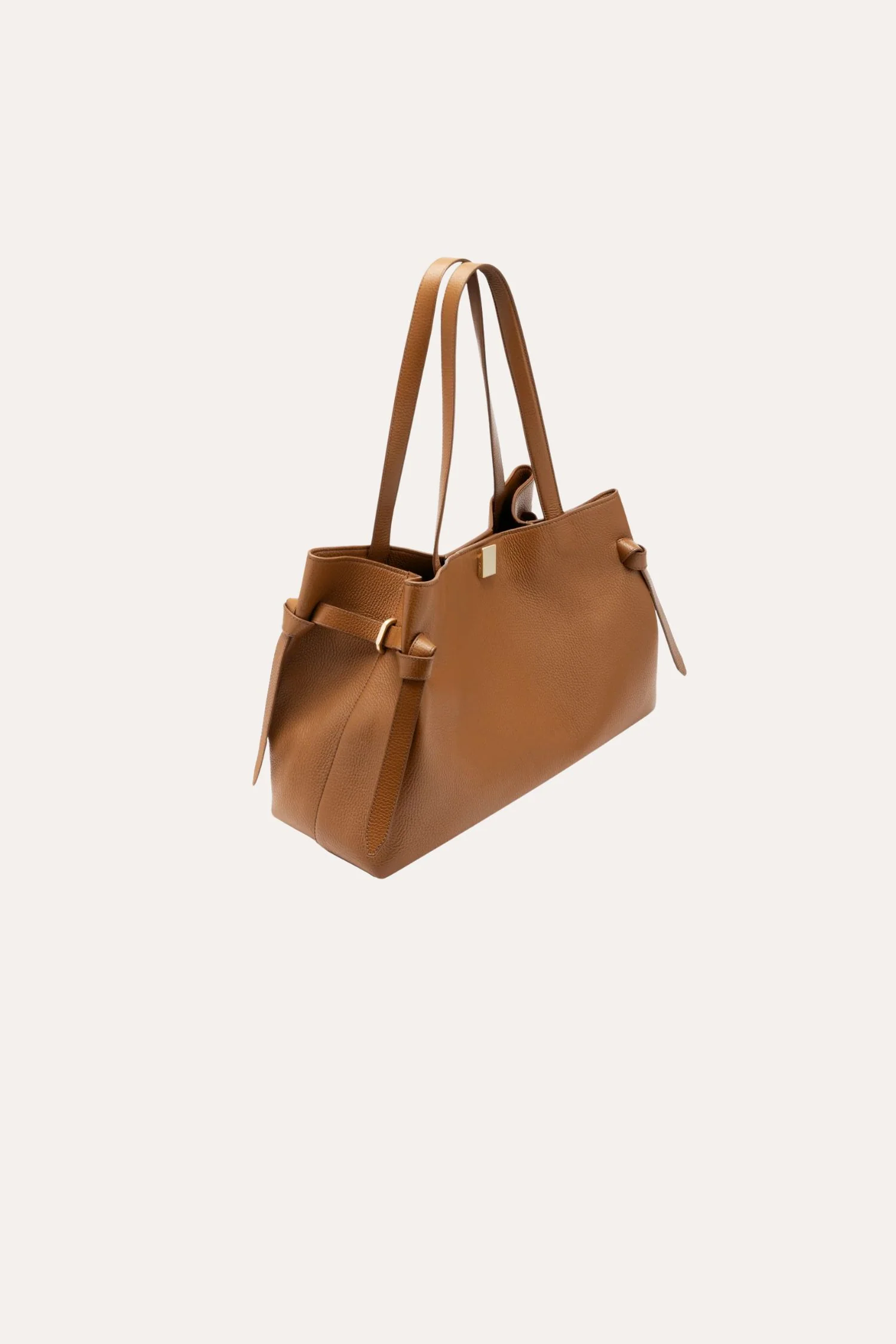 Gyoza Tote- Hazel Pebble Grain Leather - Image 4