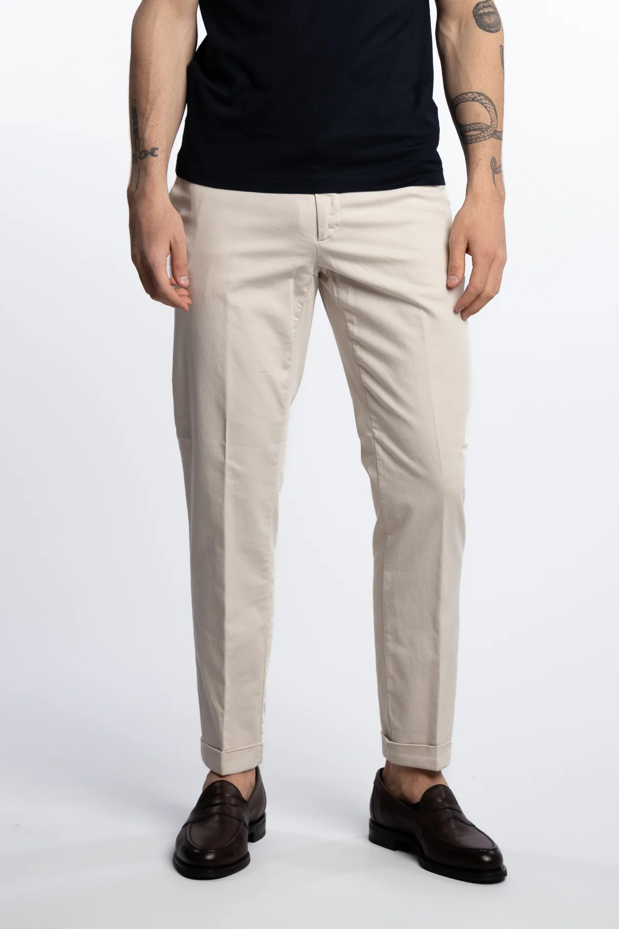 Cotton/Stretch Pant Beige