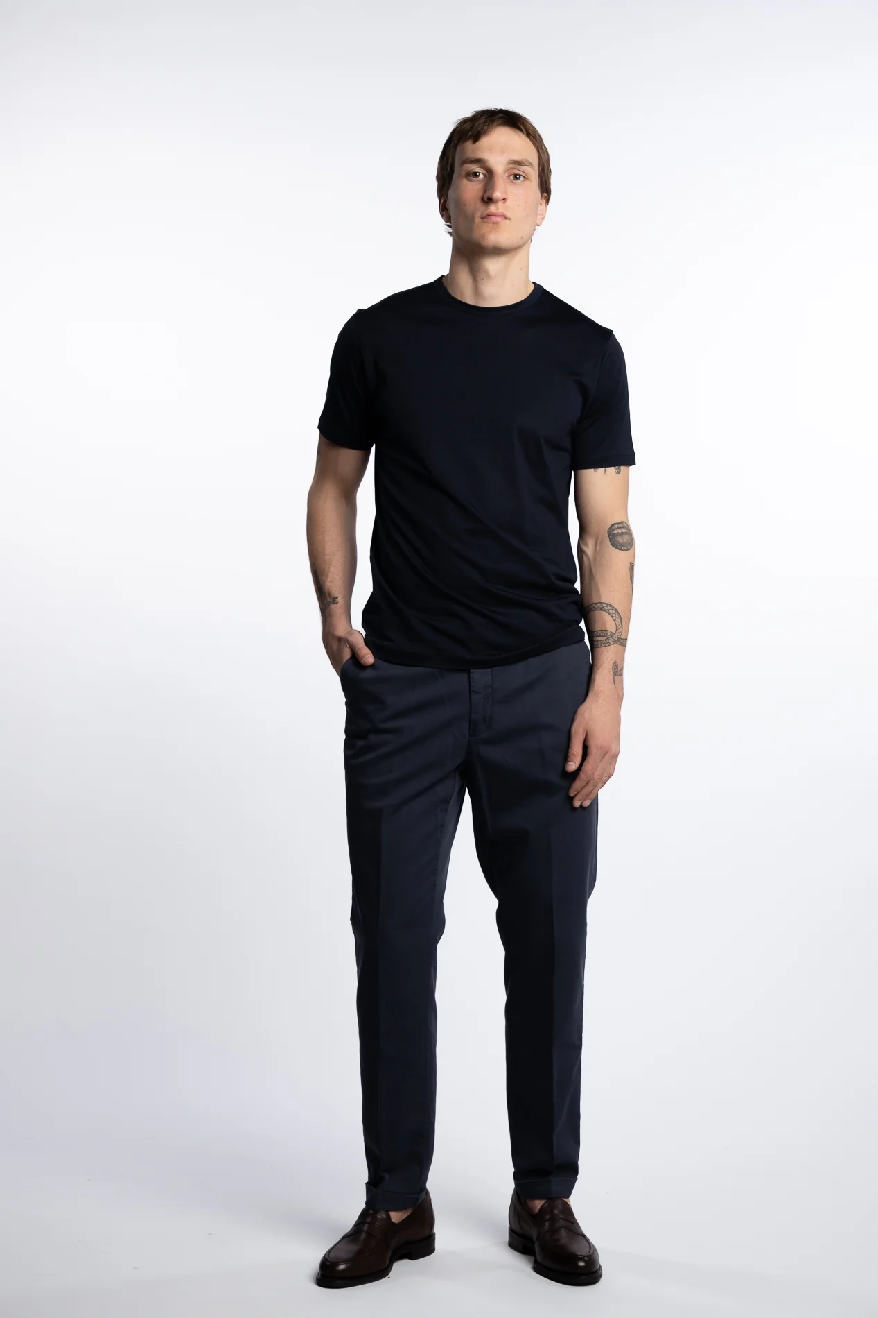 Cotton/Stretch Pant Marine - Image 2