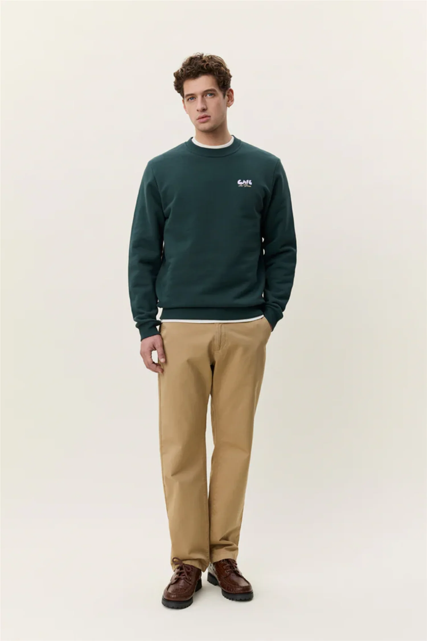 Café Sweatshirt Pine Green - Image 3