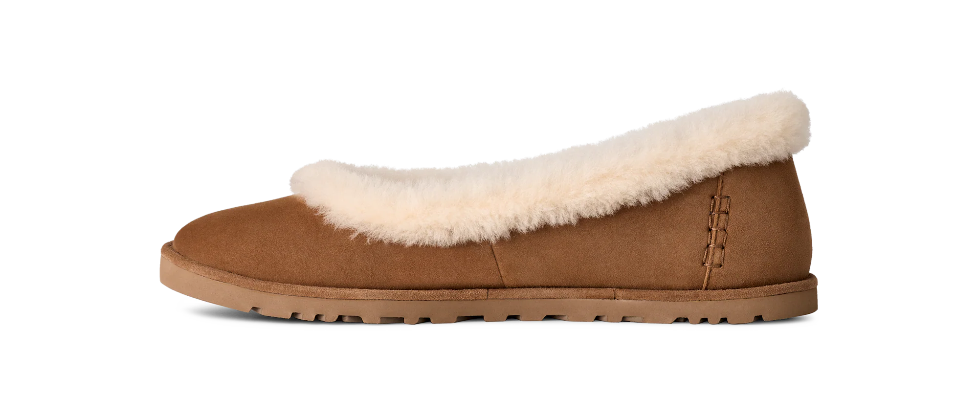 W Zora Ballet Flat Chestnut - Image 3