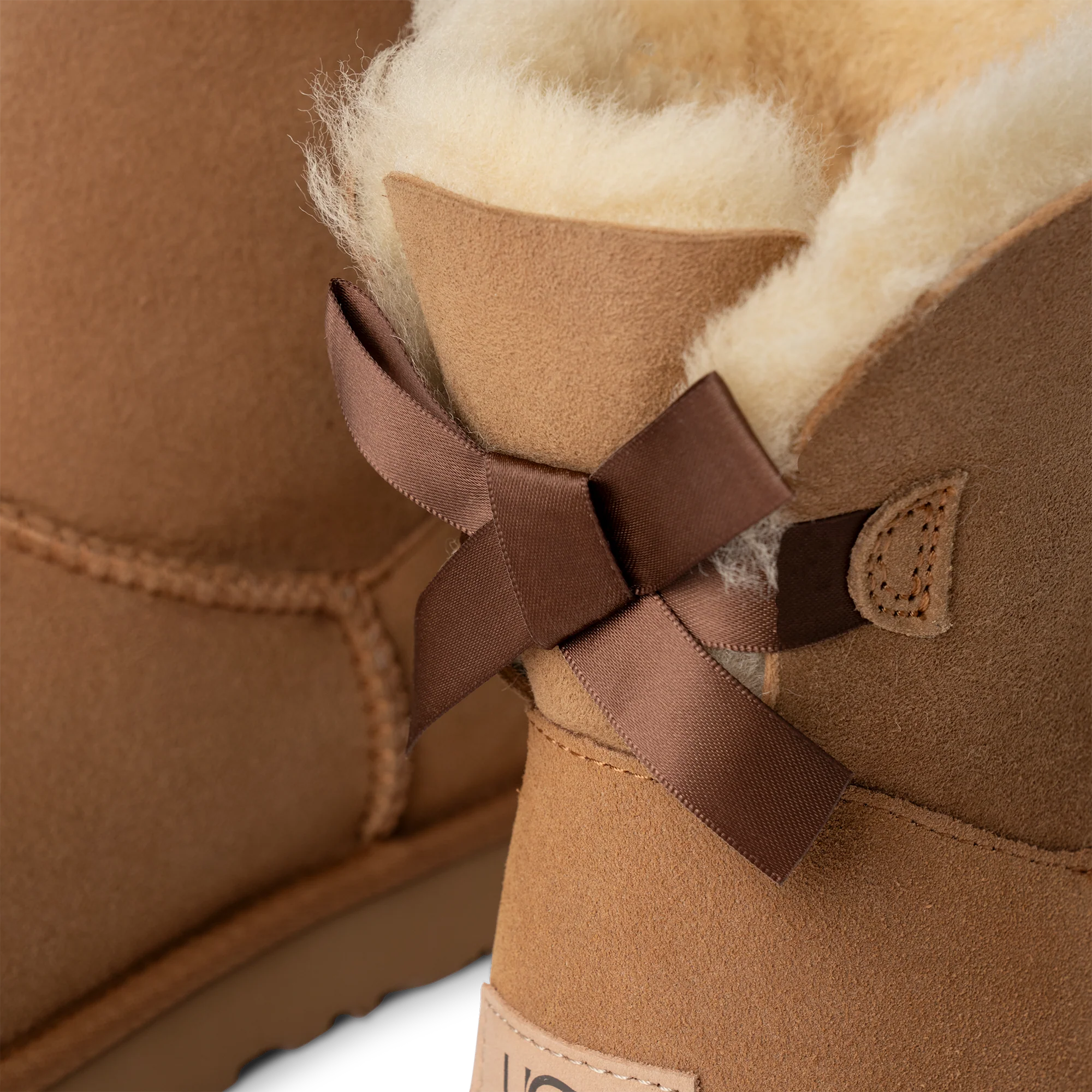 W Mini Bailey Bow II - Chestnut - Image 7