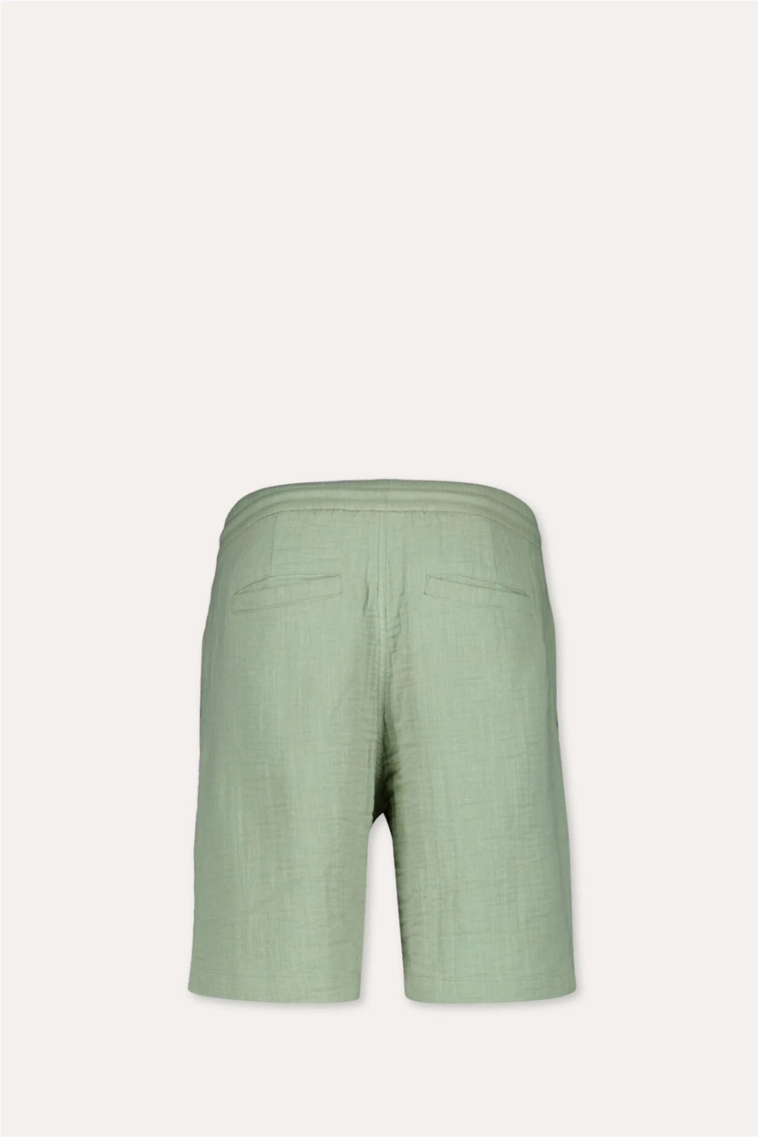 Cotton Muslin Shorts Dusty Olive - Image 2