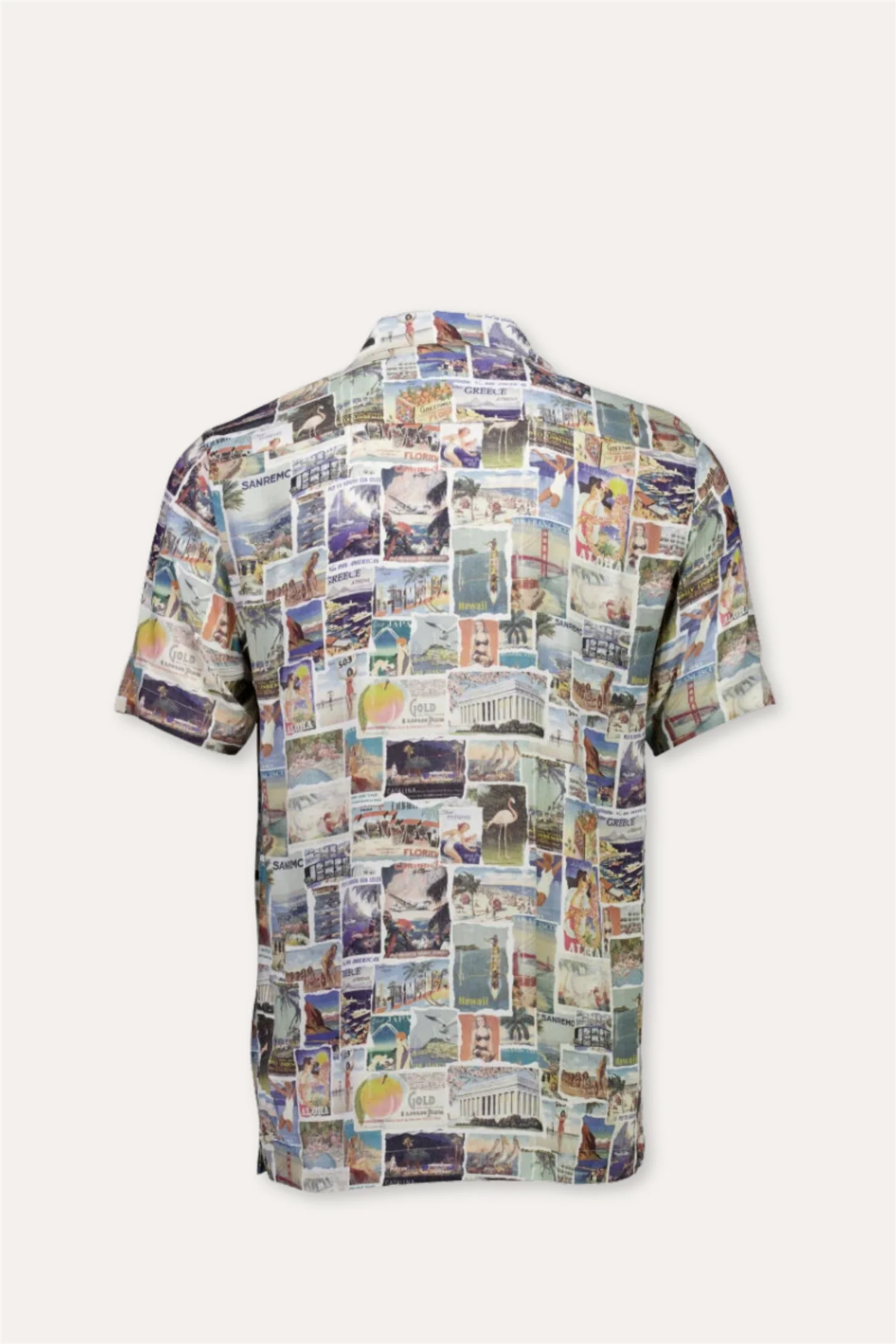 AOP Vintage Shirt S/S White - Image 2
