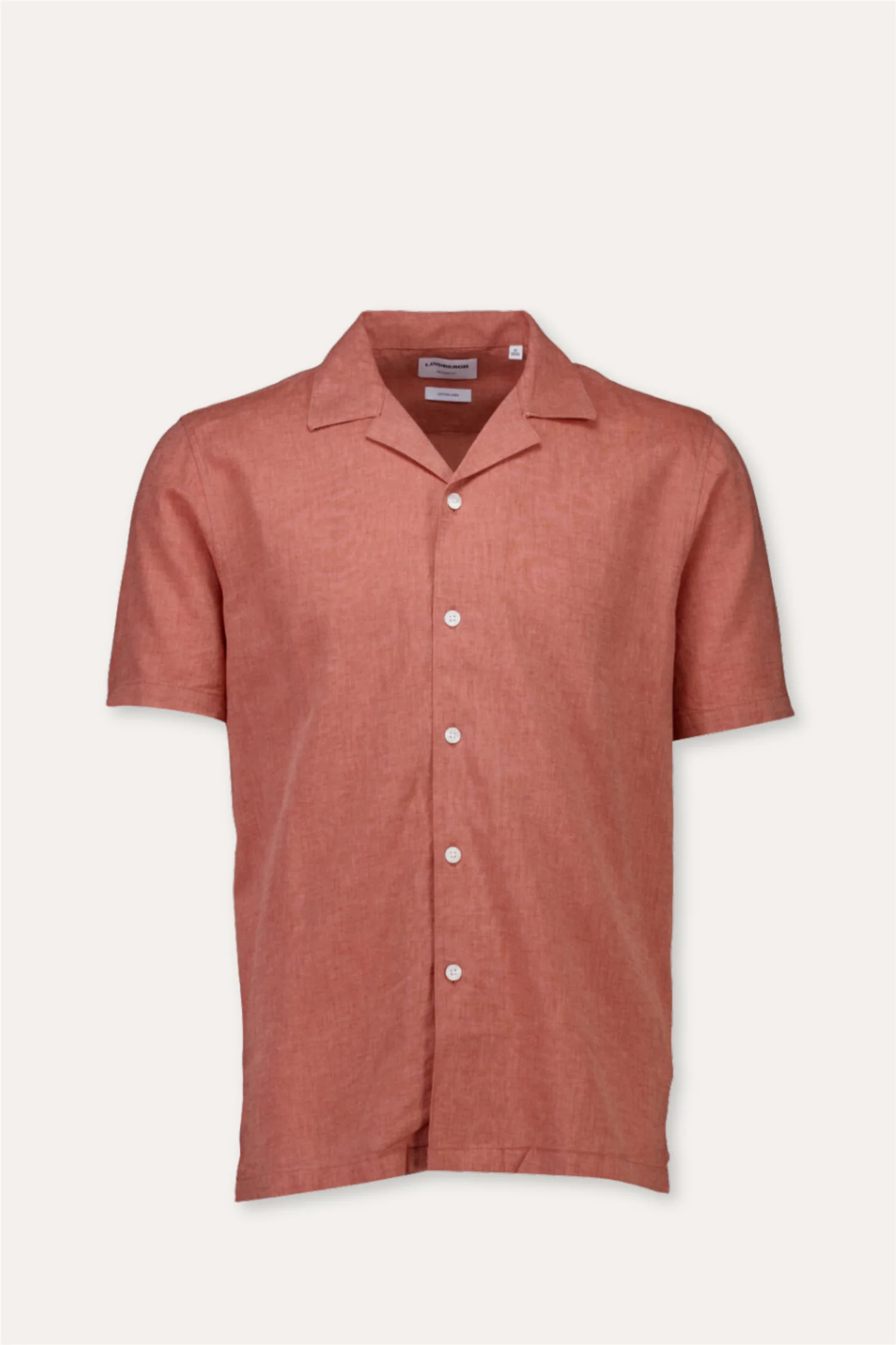 Casual Linen Blend Resort S/S Soft Coral