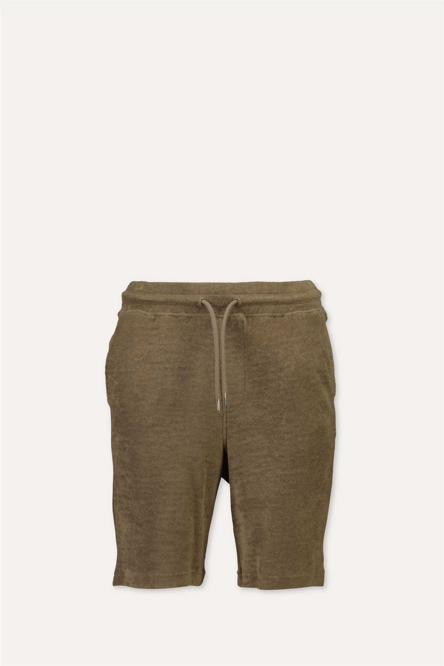 Towel Shorts W. Elastic Waist Dk Stone