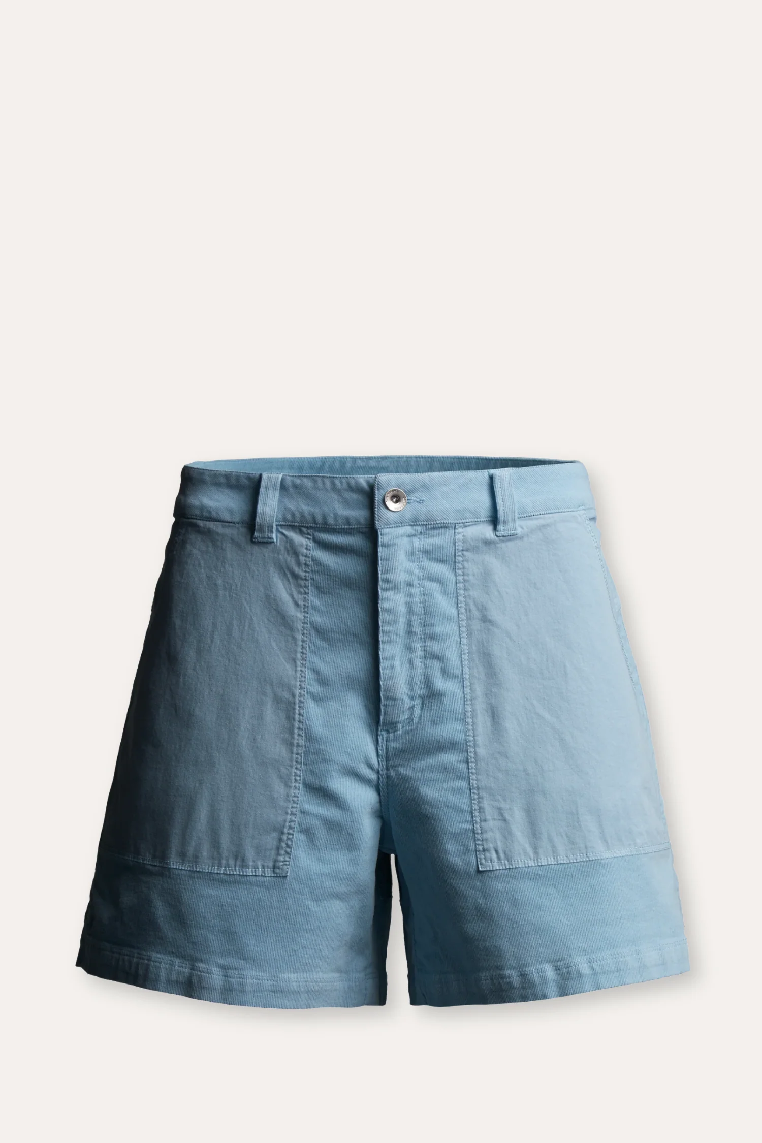 Bay blocked corduroy shorts - Light sky blue