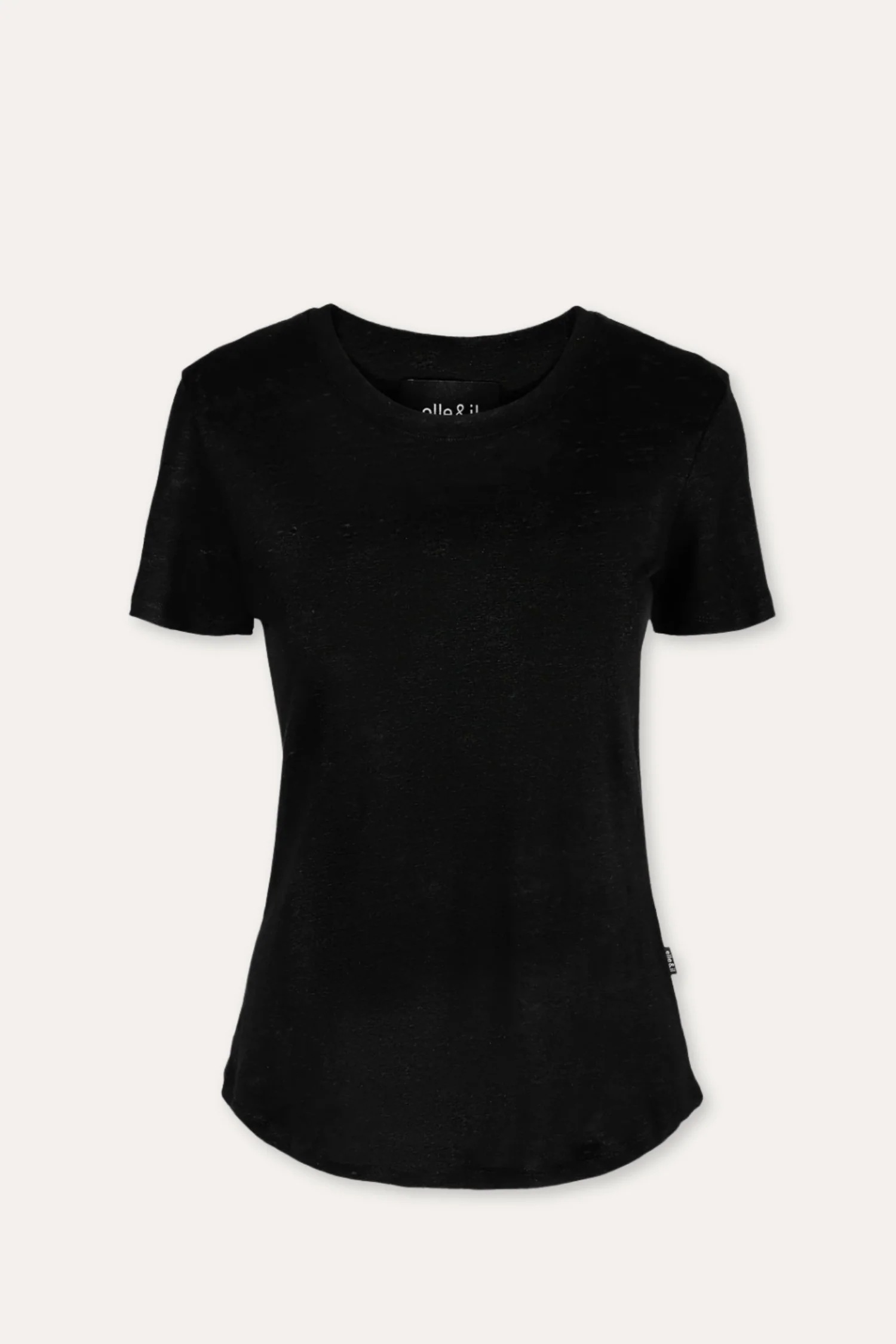 Jane Linen tee- Black