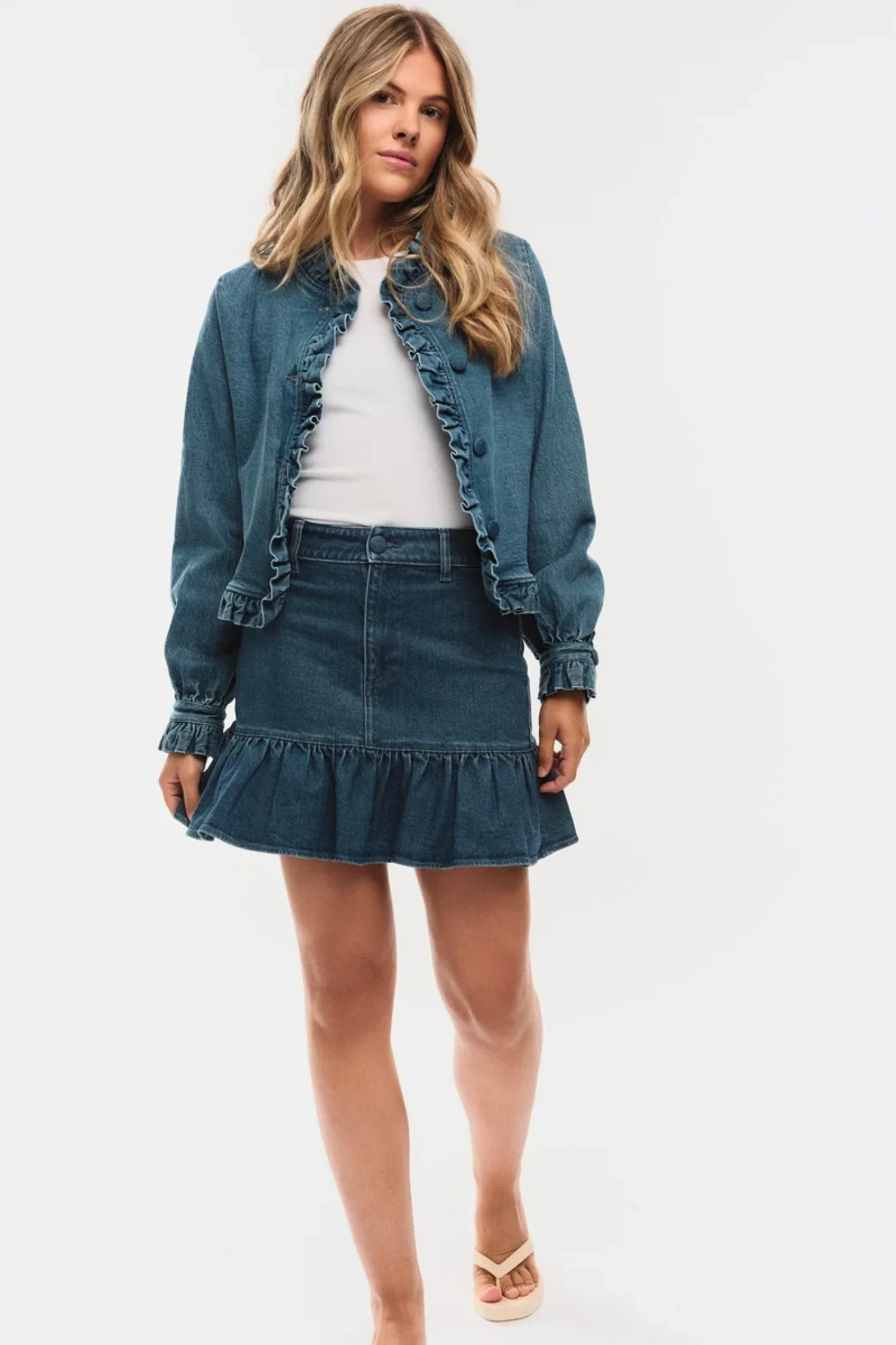 Kajsa Denim Skirt- Denim Medium Wash - Image 6