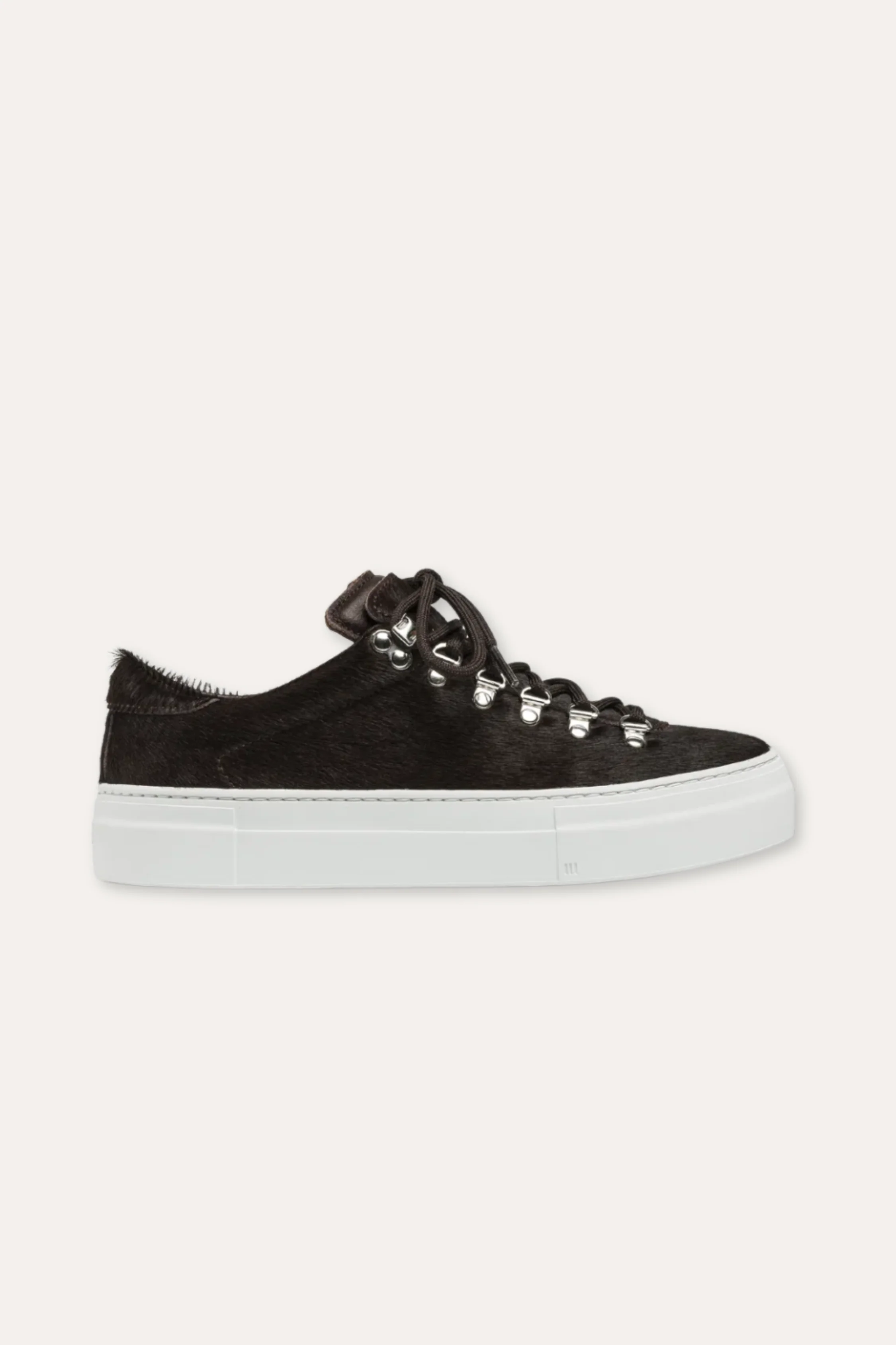 Women's Marostica Low Platform Dark Brown Haircalf
