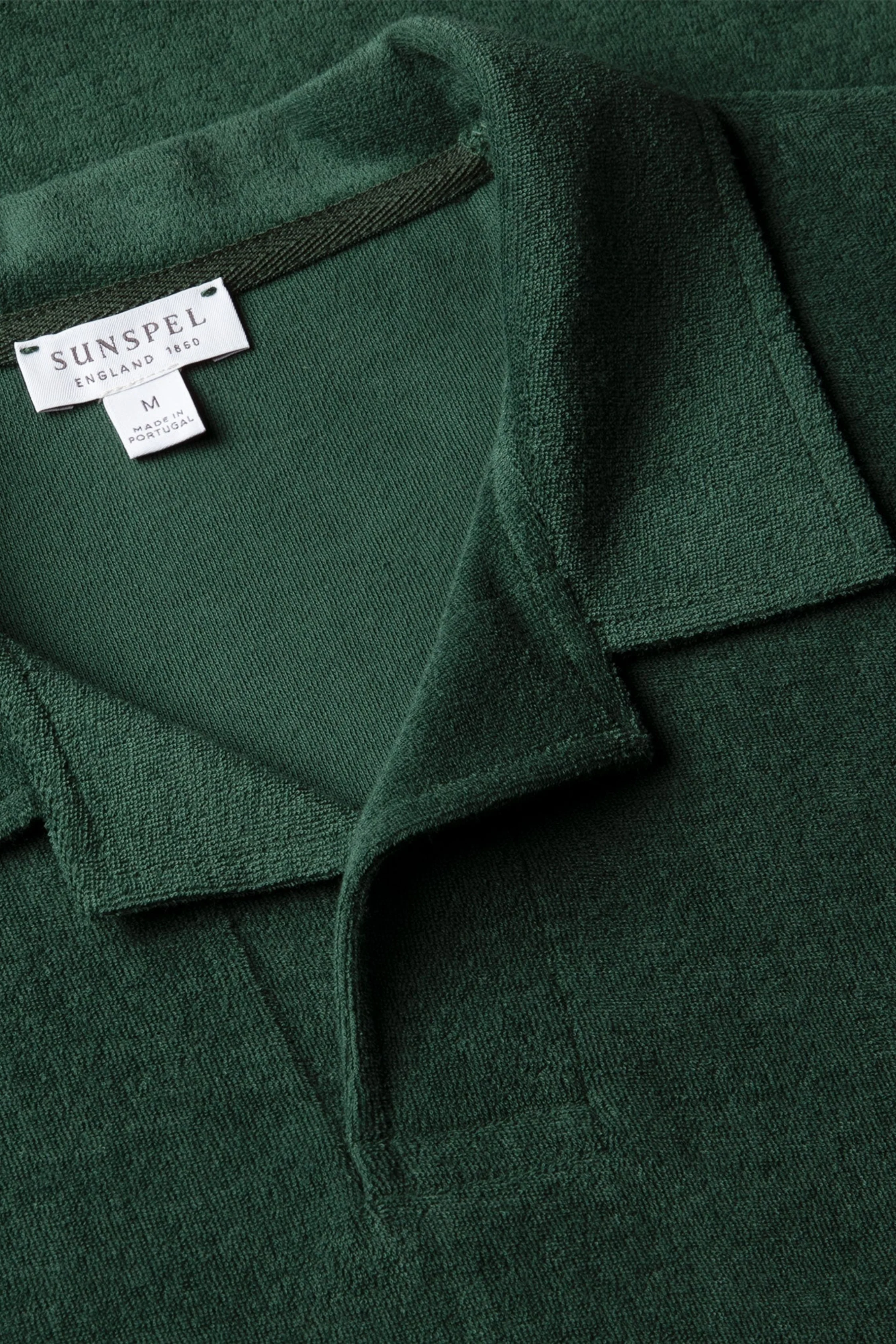 SS Towelling Polo Forest Green - Image 4